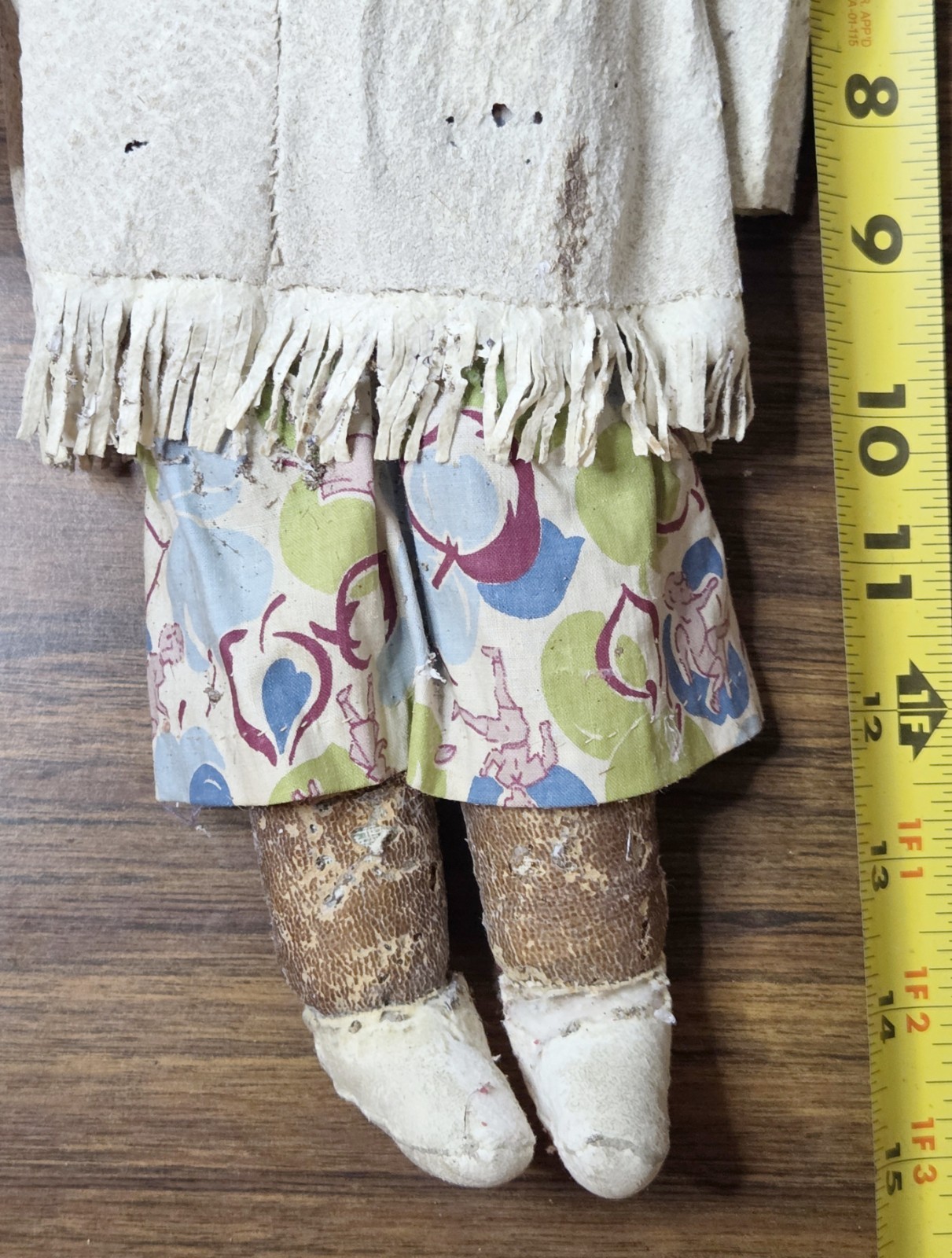 Antique Inuit Handmade Cloth Doll Fur Parka Sealskin Arctic Alaska Native Eskimo