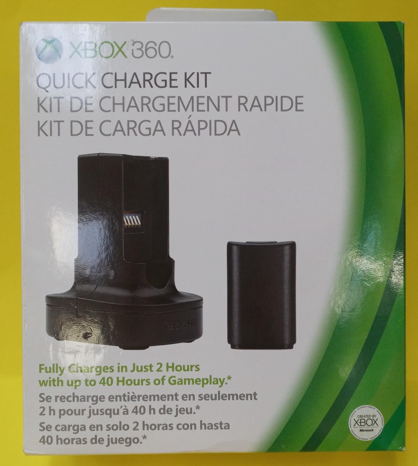 Xbox 360 Quick Charge Kit Black /NEW Sealed In Box