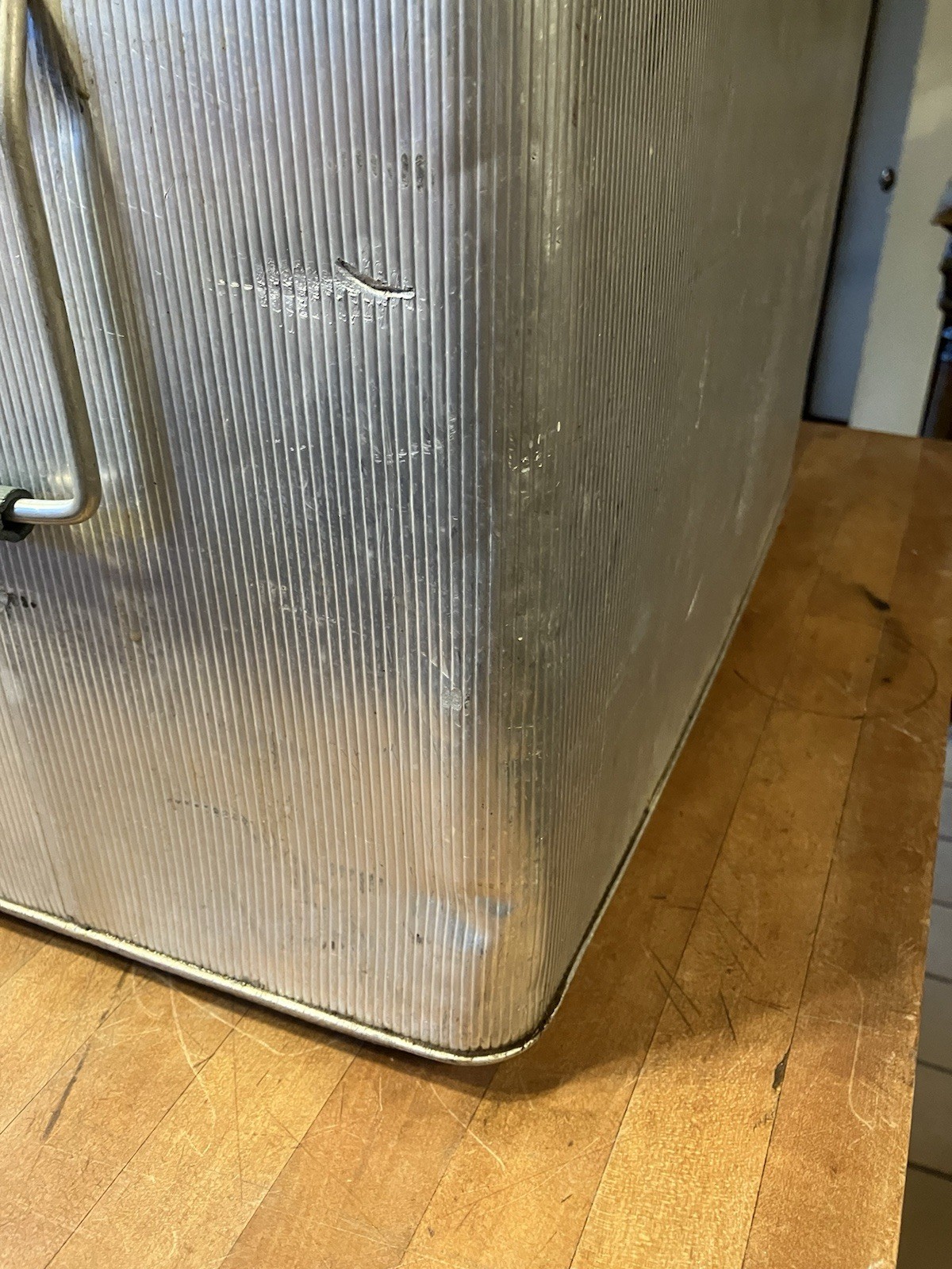 J.C. Higgins Aluminum Cooler Camping Ice Chest Vintage 1950's MCM Sears Roebuck