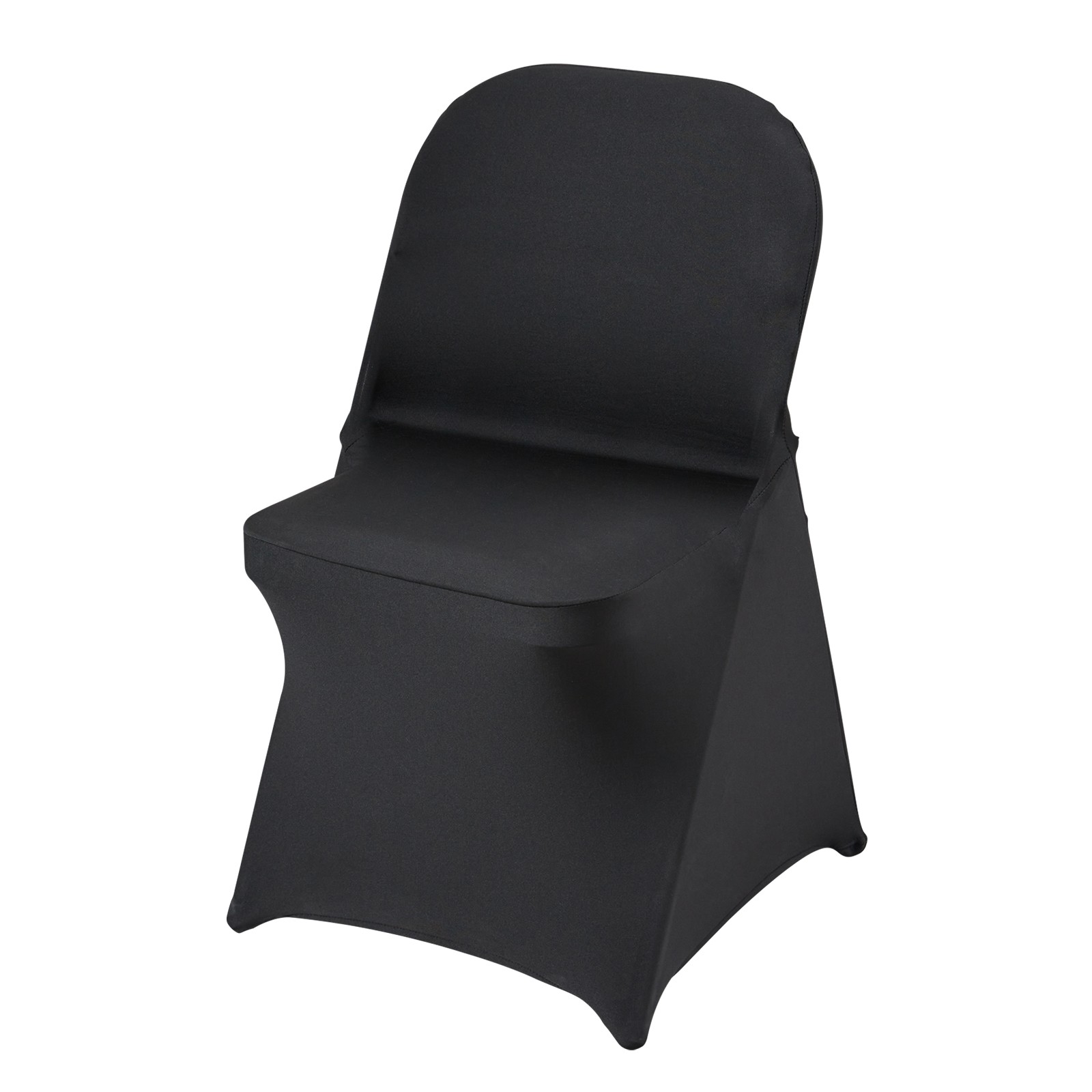 VEVOR 50PCS Black Stretch Spandex Folding Chair Covers for Wedding Party Dining