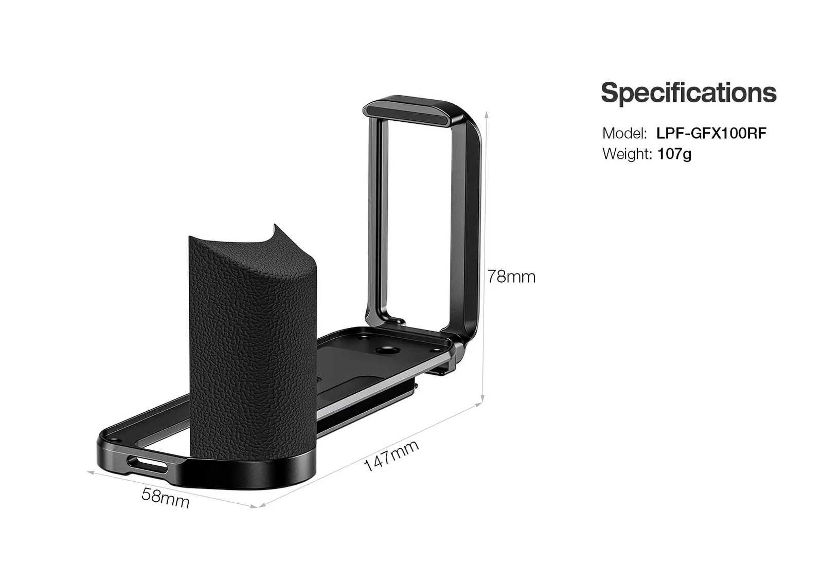 Leofoto LPF-GFX100RF L Plate for Fujifilm GFX100RF | Arca Compatible