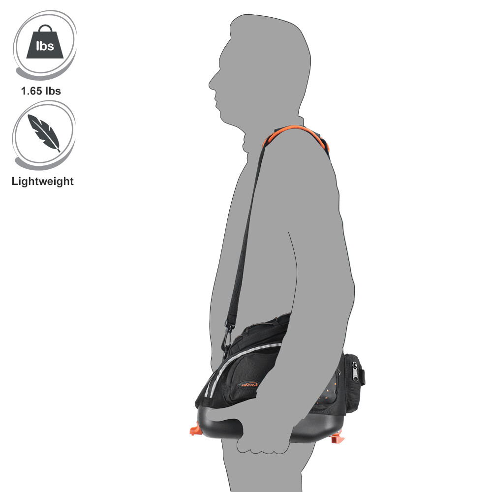 Ibera Bike Trunk Bag Rear Mountain Road Bike Quick-Release Mini Commuter Bag