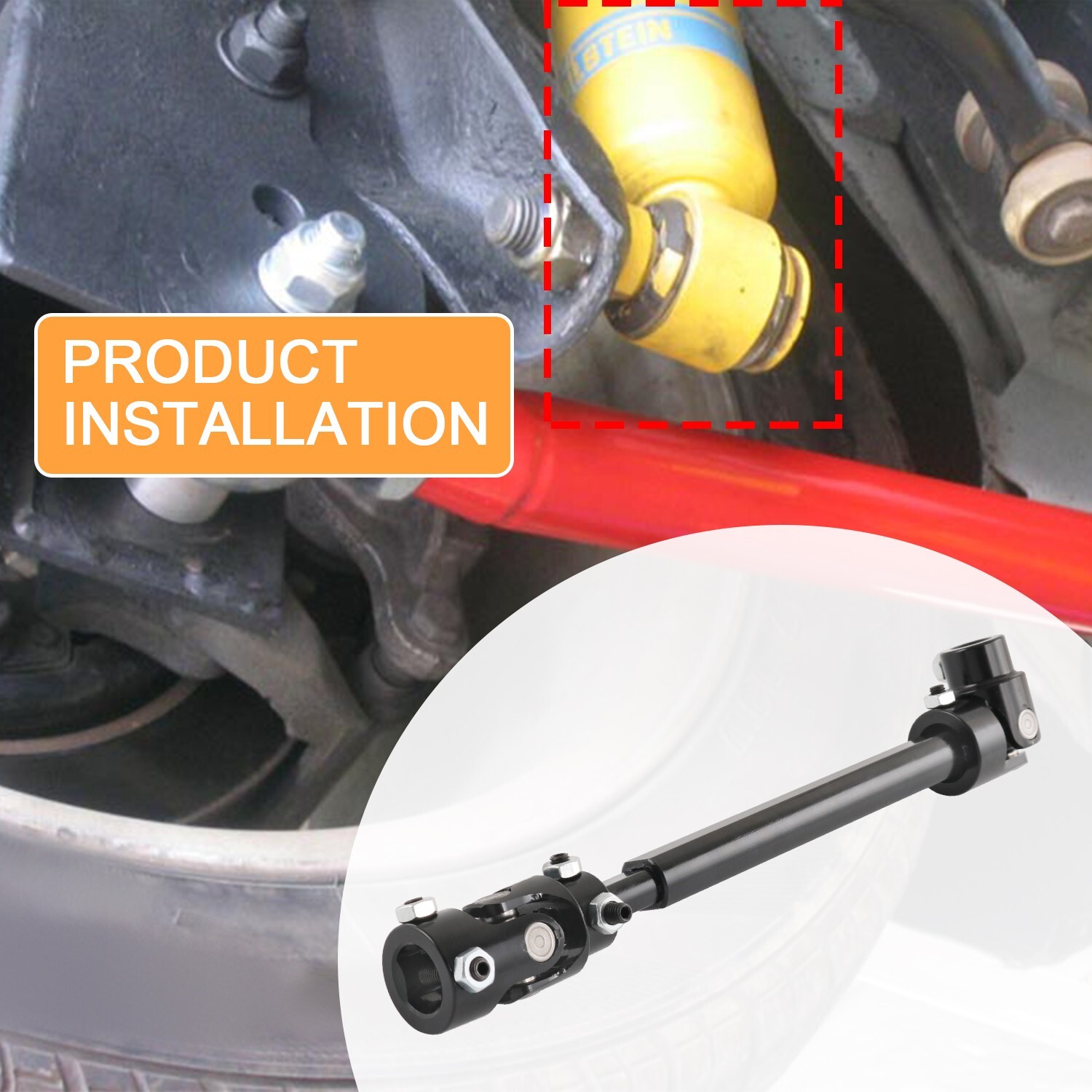 Hooker BlackHeart Steering Shaft 71223022HKR For 82-93 S10 82-88 G-Body LS Swap