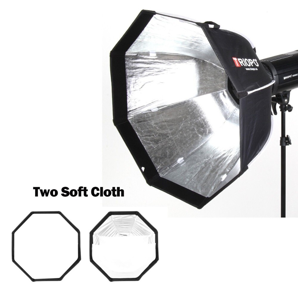 US TRIOPO K2-65 65cm/25.6'' Foldable Octagon Bowens Softbox Fr Godox SL60W SK400
