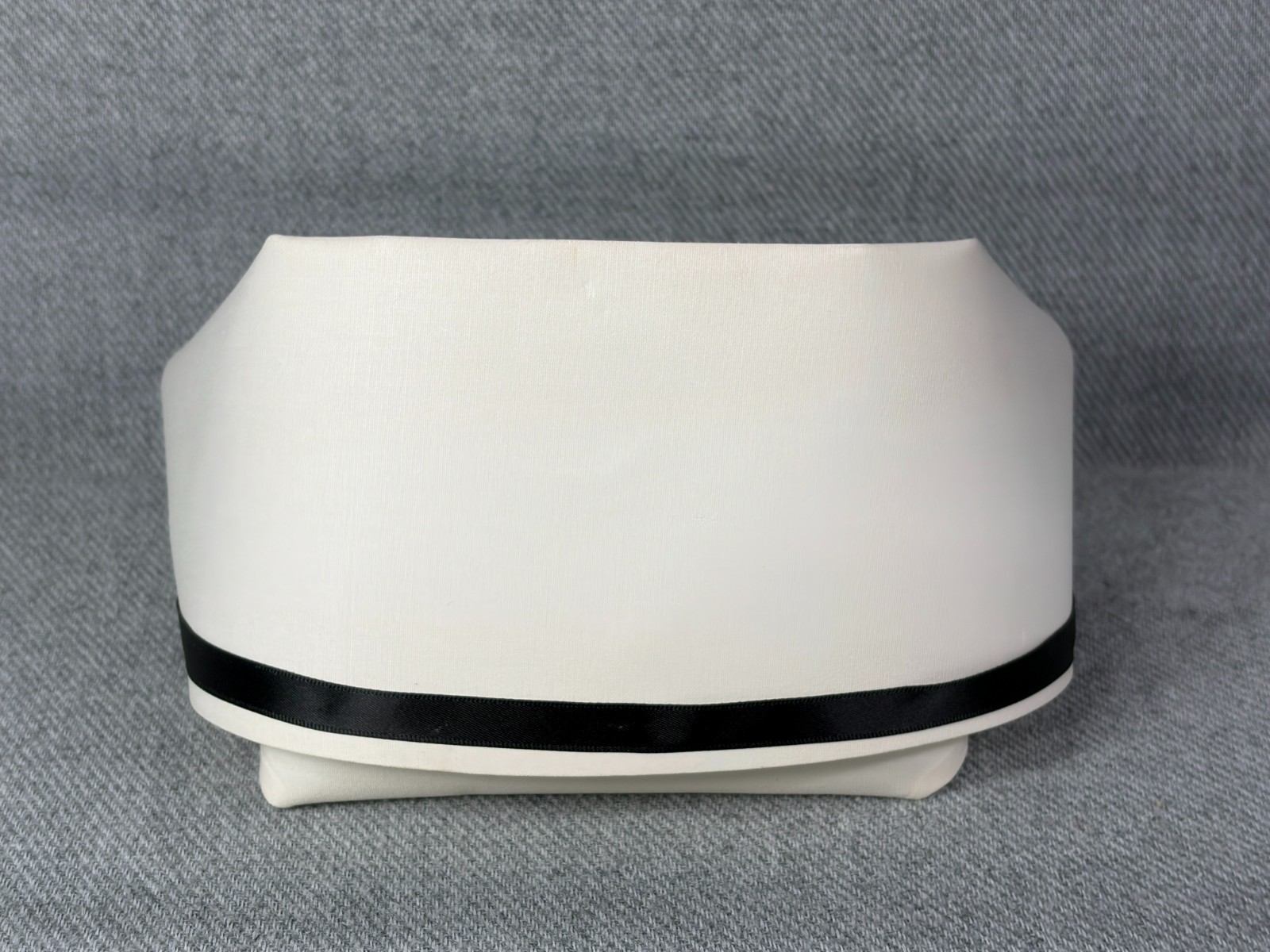 Vtg Kay's Caps Nursing Cap RN Uniform Hat Black Stripe 1960's