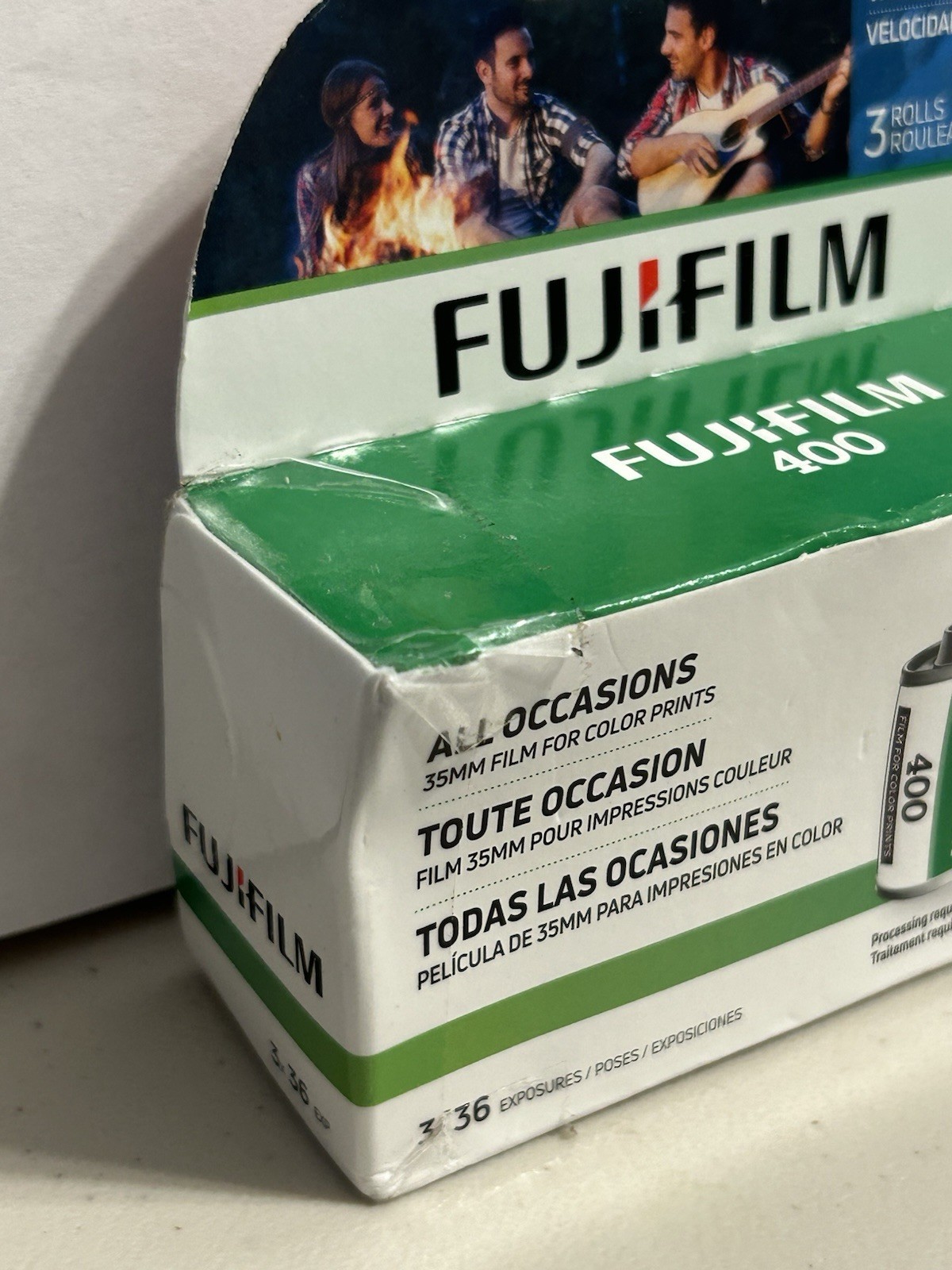 FUJIFILM 400 Color Negative Film (3-Pack, 35mm Roll Film, 36 Ex) Exp. 12/2026