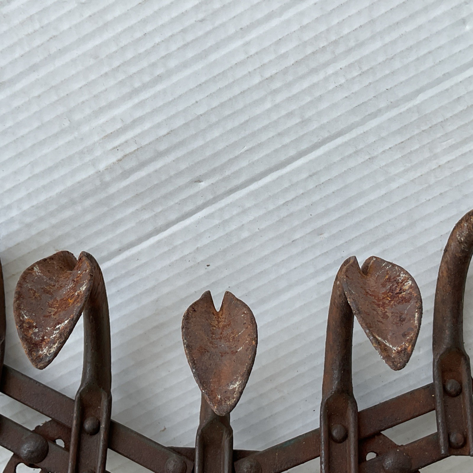 Vtg 5 Tine Cultivator Farm Rake Tool Garden Hand Tiller Adjustable Decor or Use