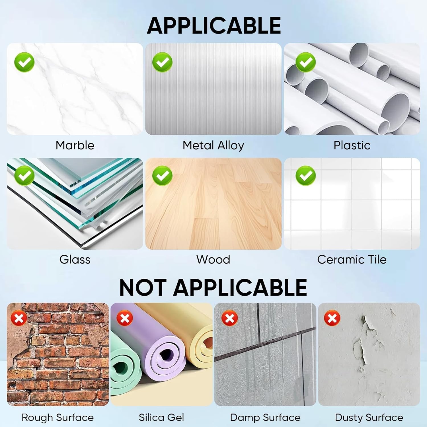 20Ft x 2 Inch Hook and Loop Tape Strips with Adhesive, Heavy Duty Sticky Back