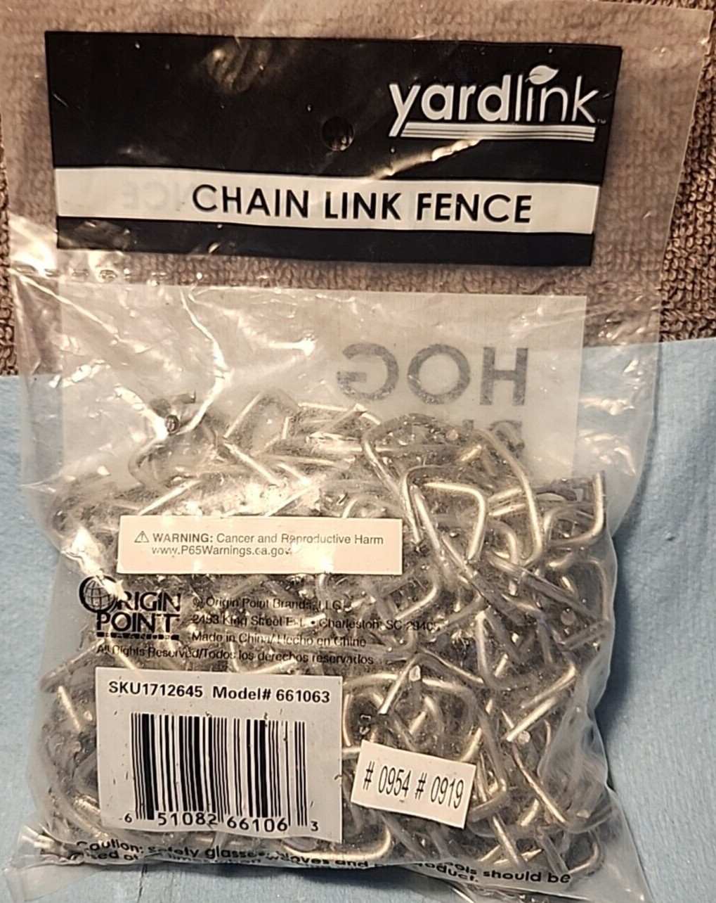 YardLink Chain Link Fence Galvanized Hog Rings (200-Pieces/Bag) New