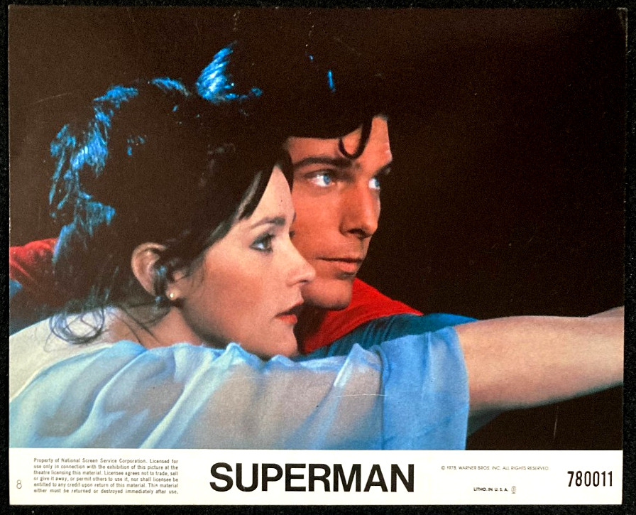 SUPERMAN Orig Movie Lobby Card 1978 Christopher Reeve Margot Kidder DC Comics