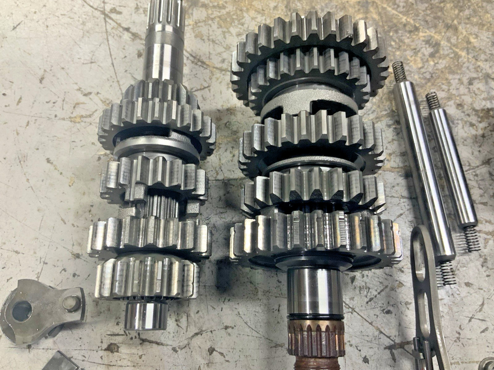 2014 Yz250f transmission yz 250f 250 gears shift shaft forks trans