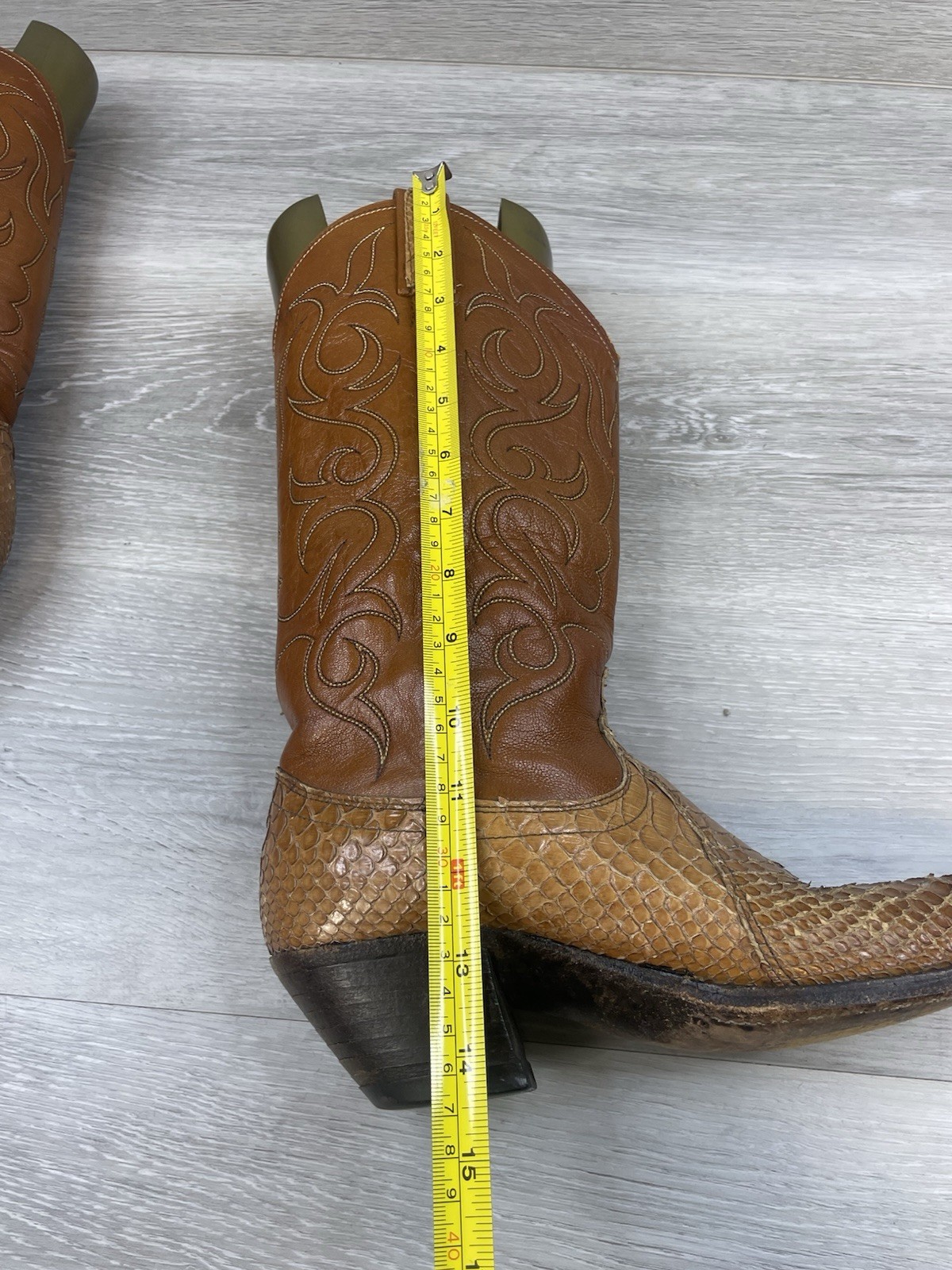 Dan Post Exotic Python Snakeskin 8.5A Leather Western Cowgirl Boots Women’s