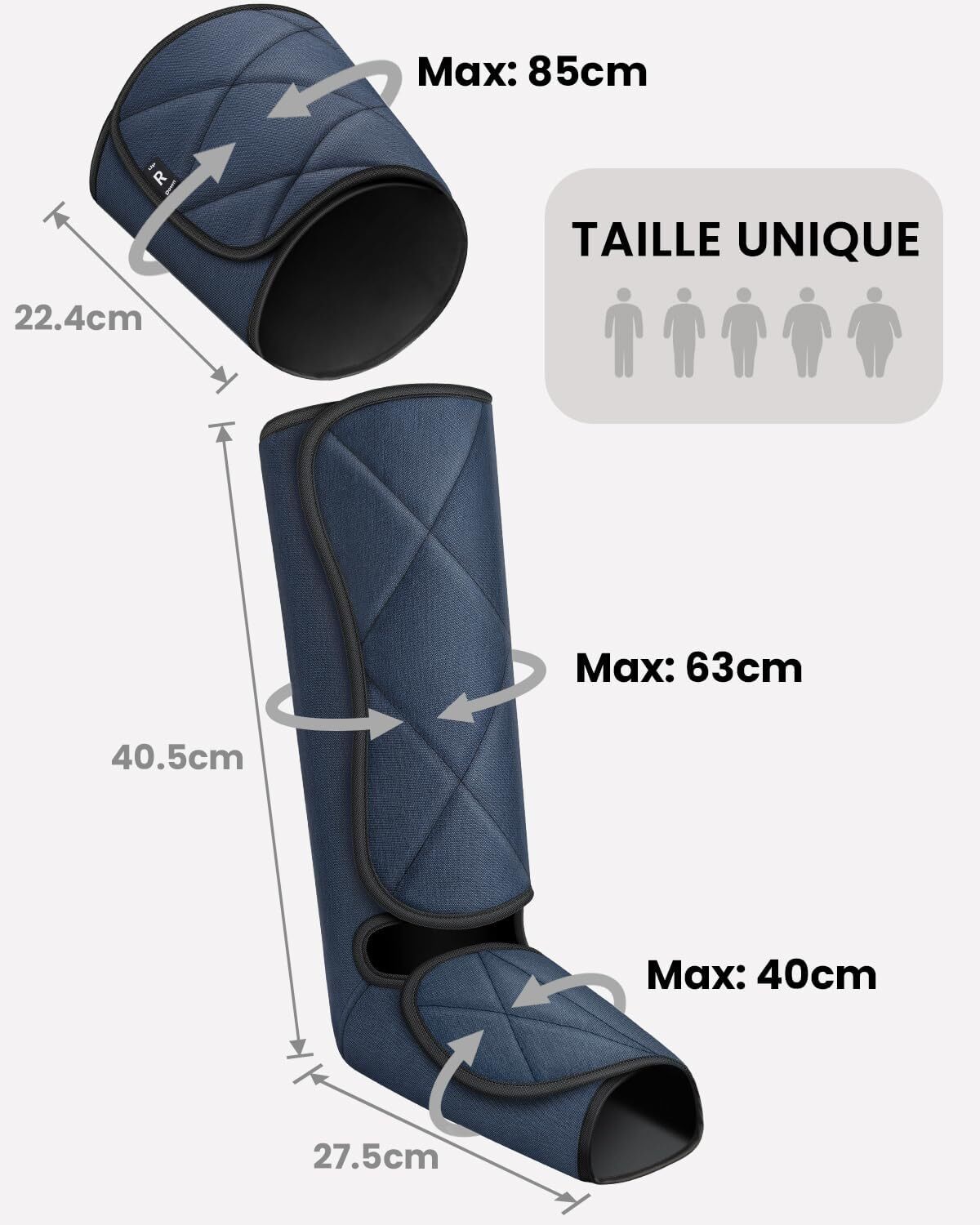 RENPHO Leg Massager with Heat – Compression Boots for Pain Relief & Recovery