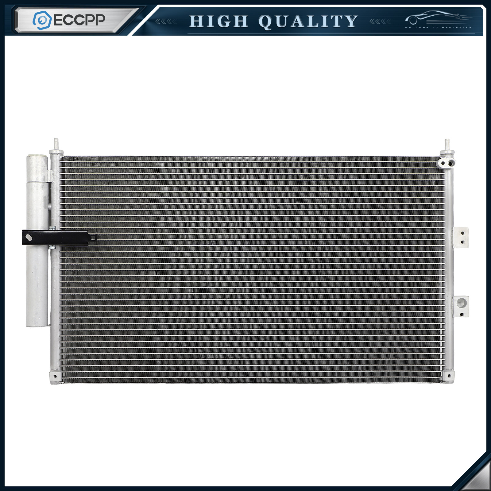 Aluminum AC A/C Condenser For 2006-2011 Honda Civic Acura CSX AC3525 Direct Fit