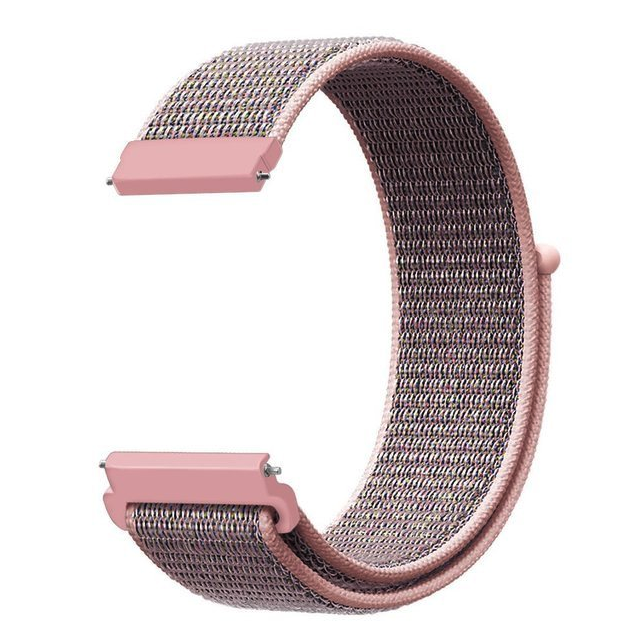 20mm 22mm Woven Nylon Sport Loop Watch Band Strap W/ Quick Release Spring Pins