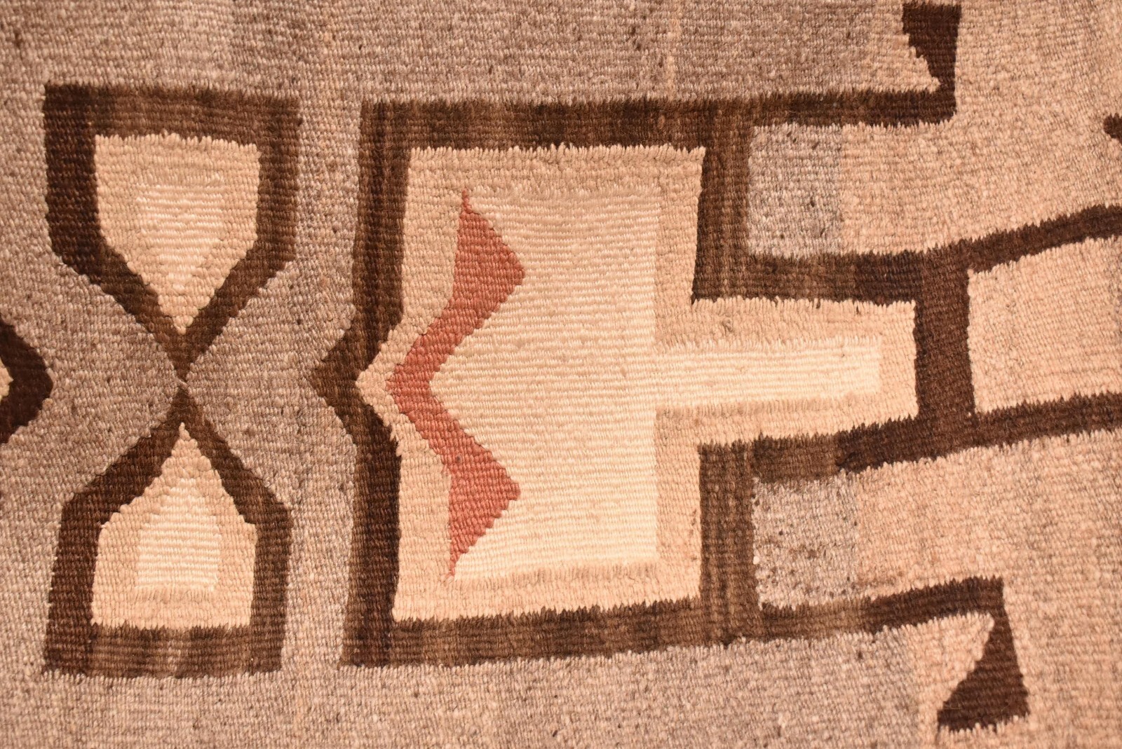 Antique Navajo Rug Native American Indian VTG klagetoh Weaving 39x16 Textile