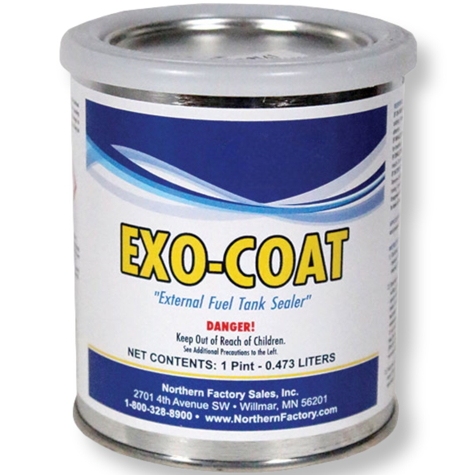 Fuel Tank Sealer External Use On Metal Tanks 1 Pint Exo-Coat