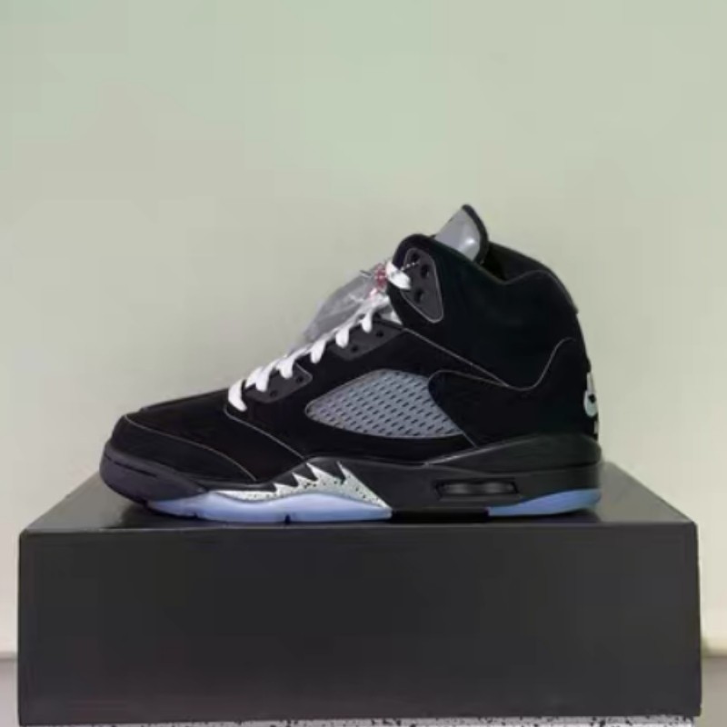Nike Air Jordan 5 "Black Metallic Reimagined" Men's High Top Basketball Shoes