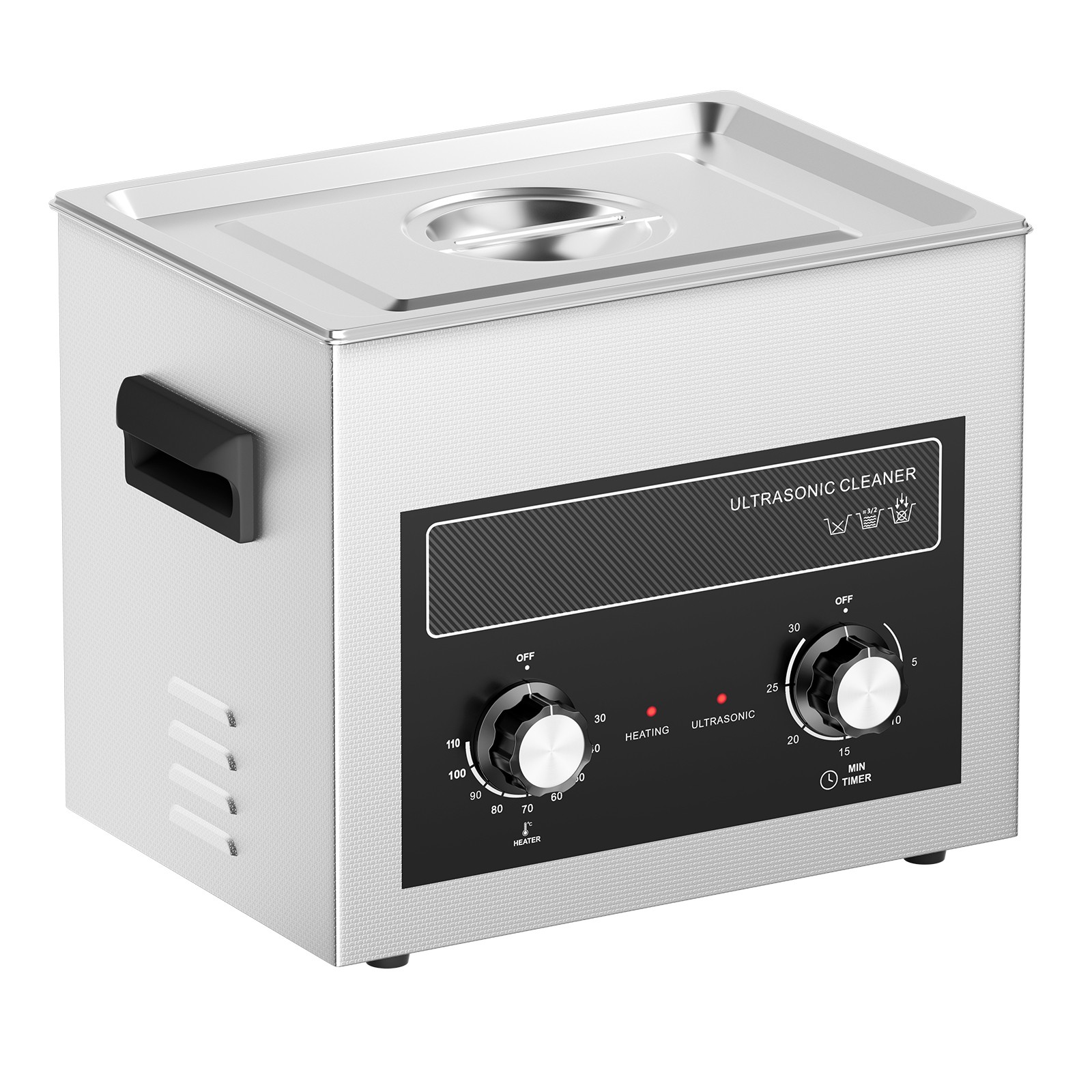 10L Ultrasonic Cleaner with Heater Timer & Basket Digital Sonic Machine