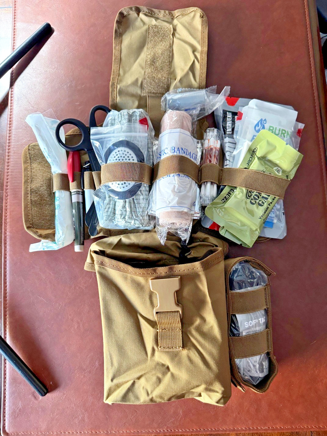 USGI Fully Stocked IFAK (SOF TQ included) Combat Medic--Cordura 500-- UNEXPIRED