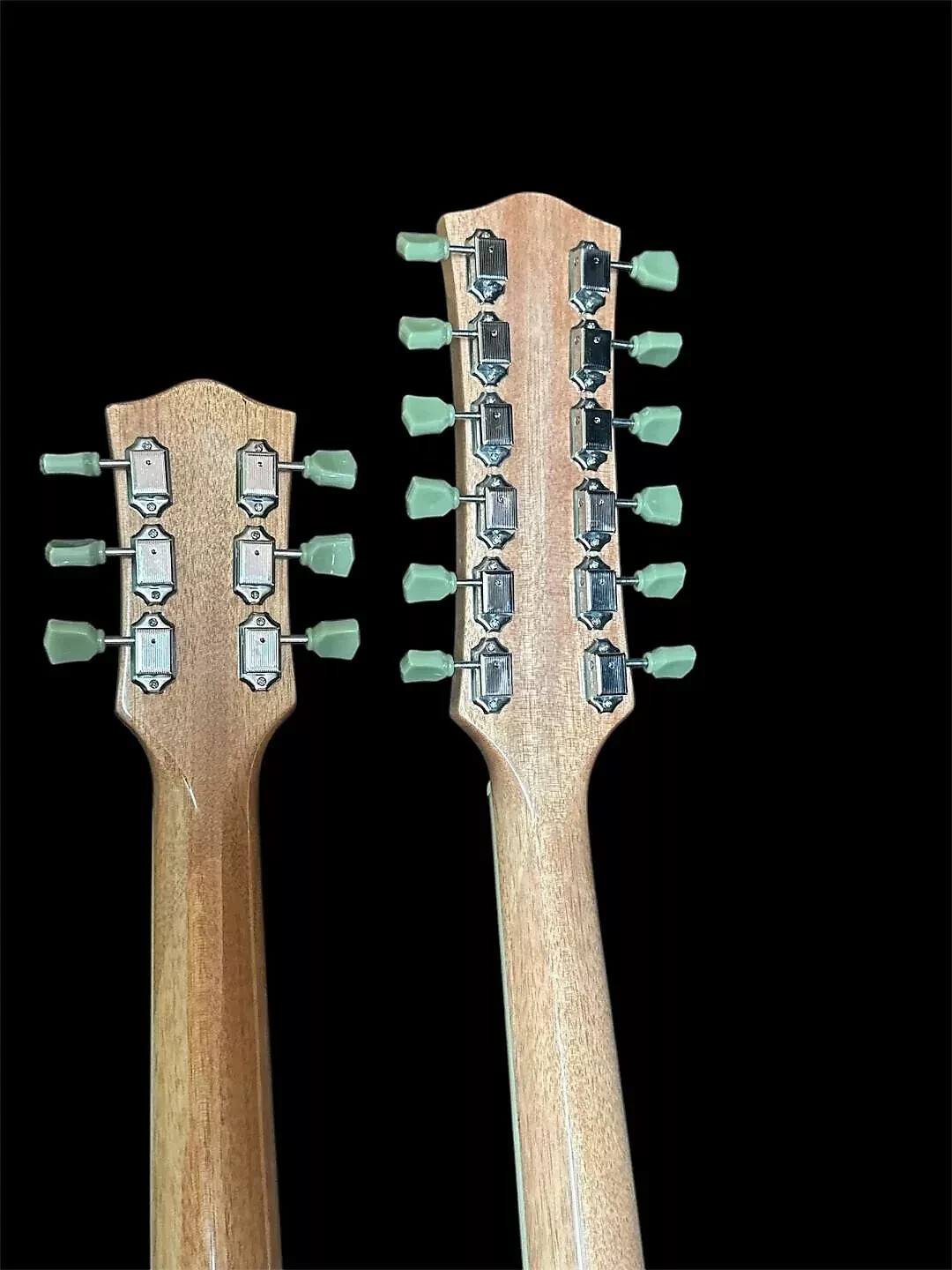 NEW ZEBRNO 12/6 SOLID DOUBLE NECK VINTAGE STYLE ELECTRIC GUITAR & HARD CASE