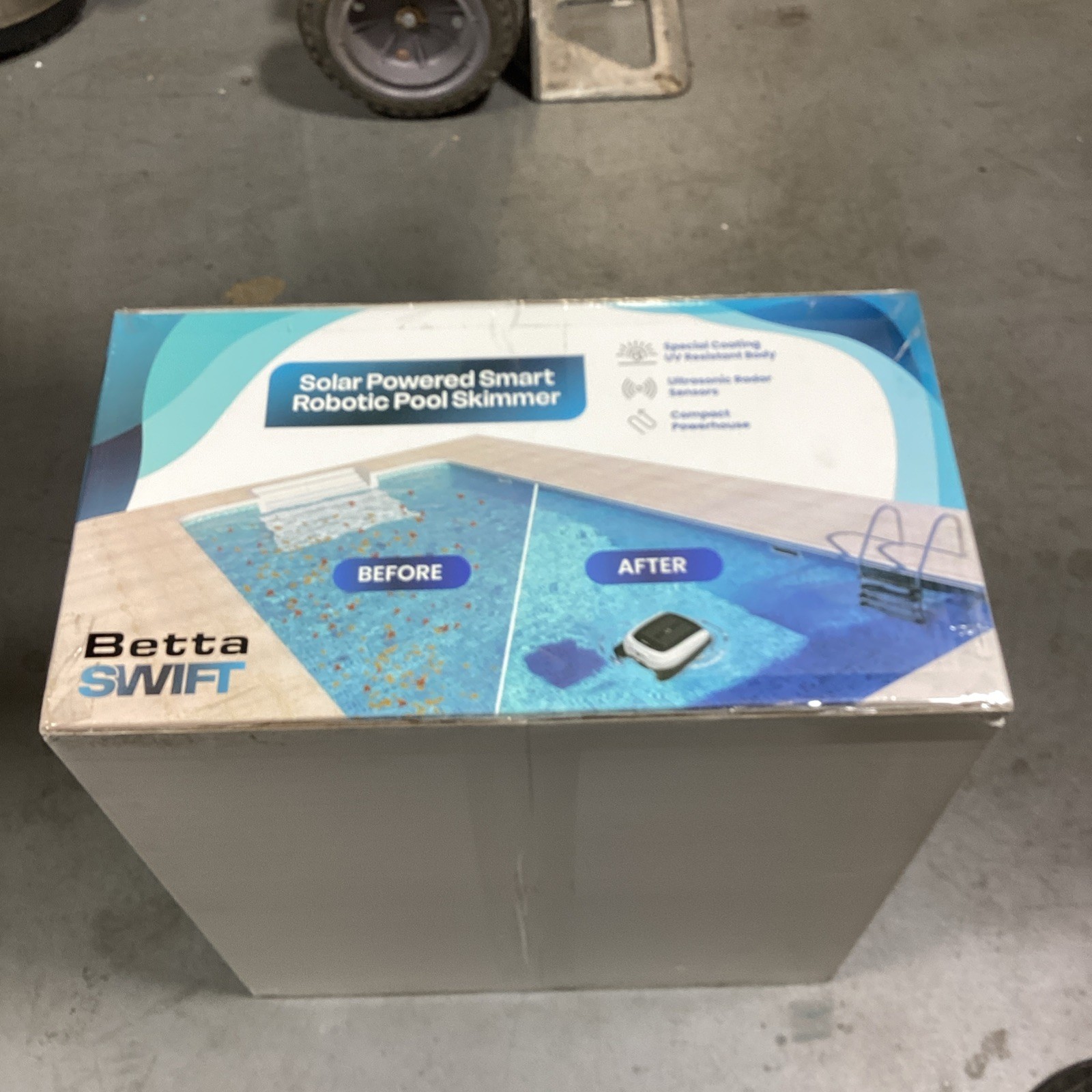 Betta SWIFT Solar-Powered Cordless Robotic Pool Cleaner w/ Large Basket