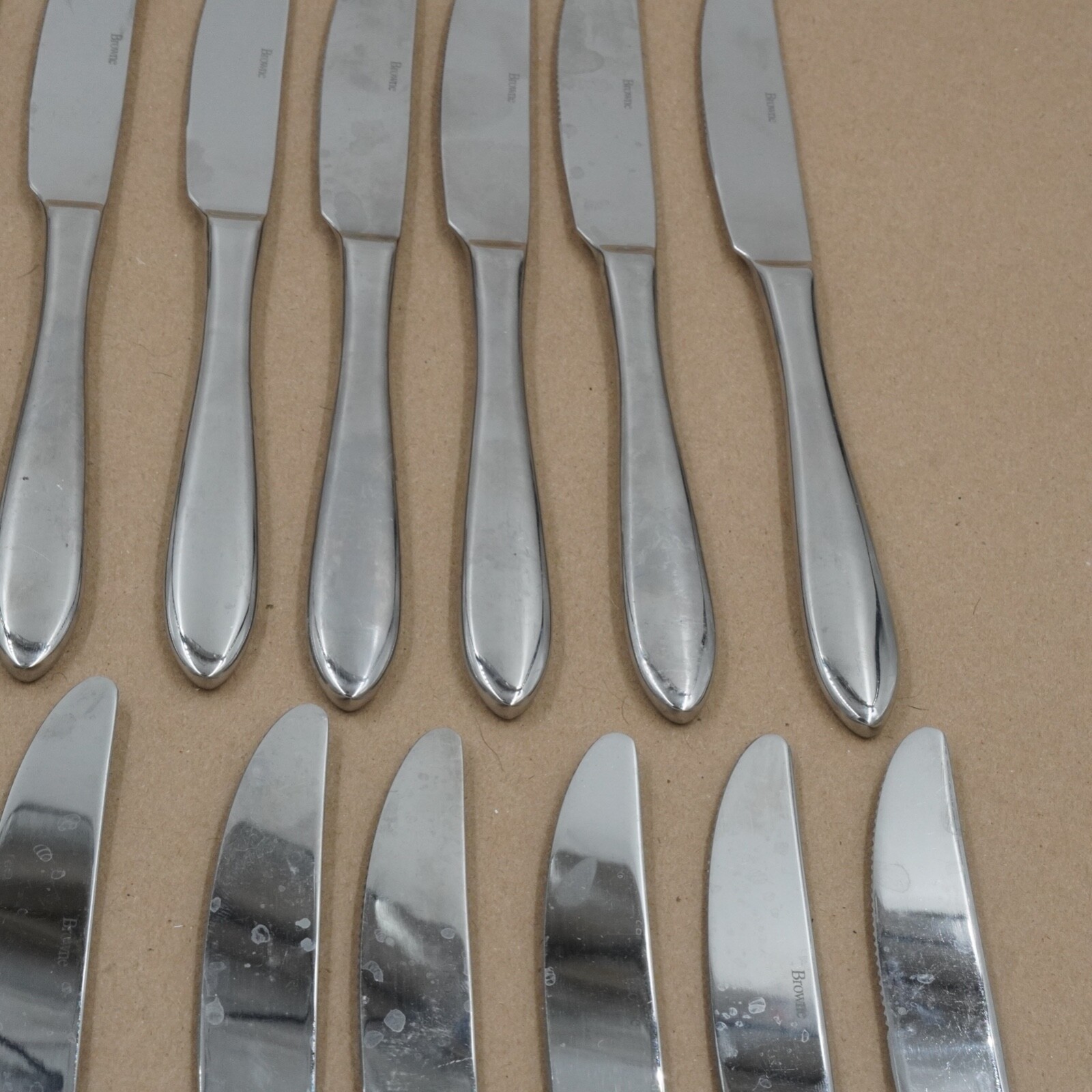 Browne 502111S Eclipse Dinner Knife Used 13/0 Stainless Qty 24