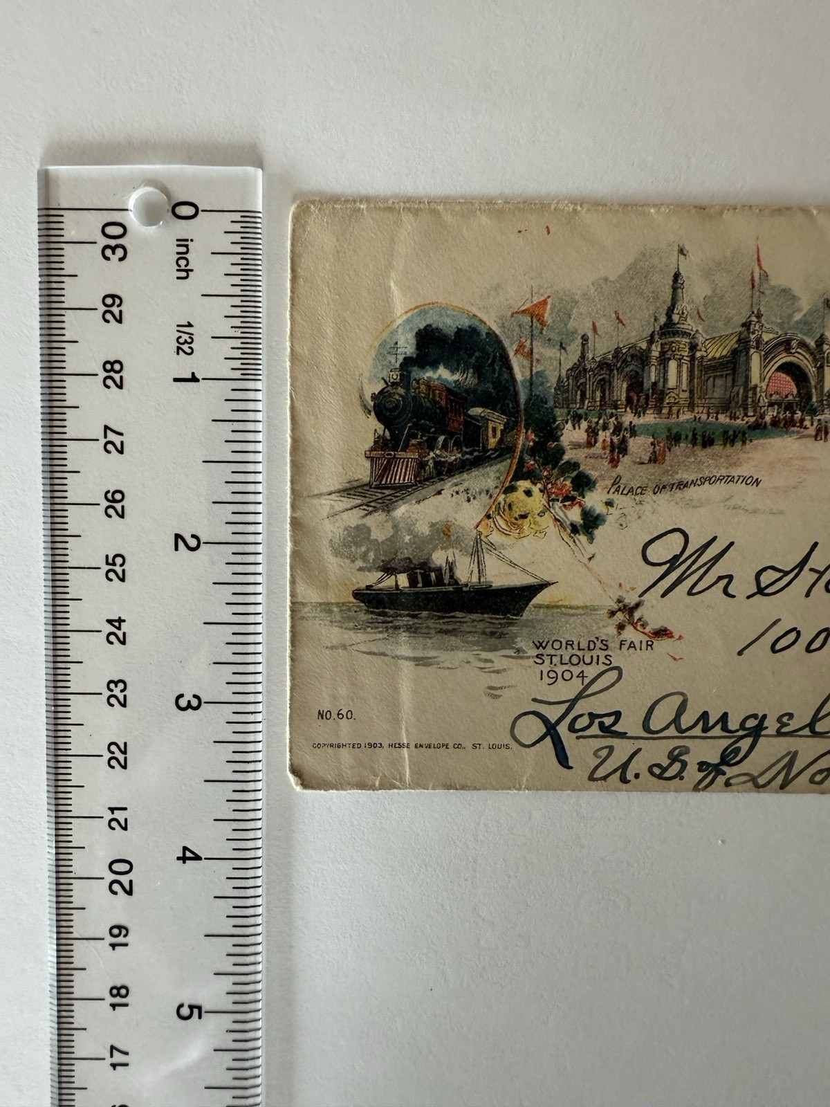 1904 World's Fair St. Louis Palace of Transportation Hesse Serbia Postal Cover