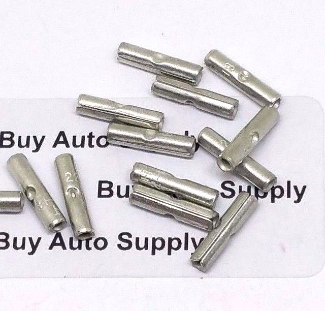 1000 22-18 Uninsulated Bare Non-Insulated Naked Seamed Wire Butt Connector 18-22