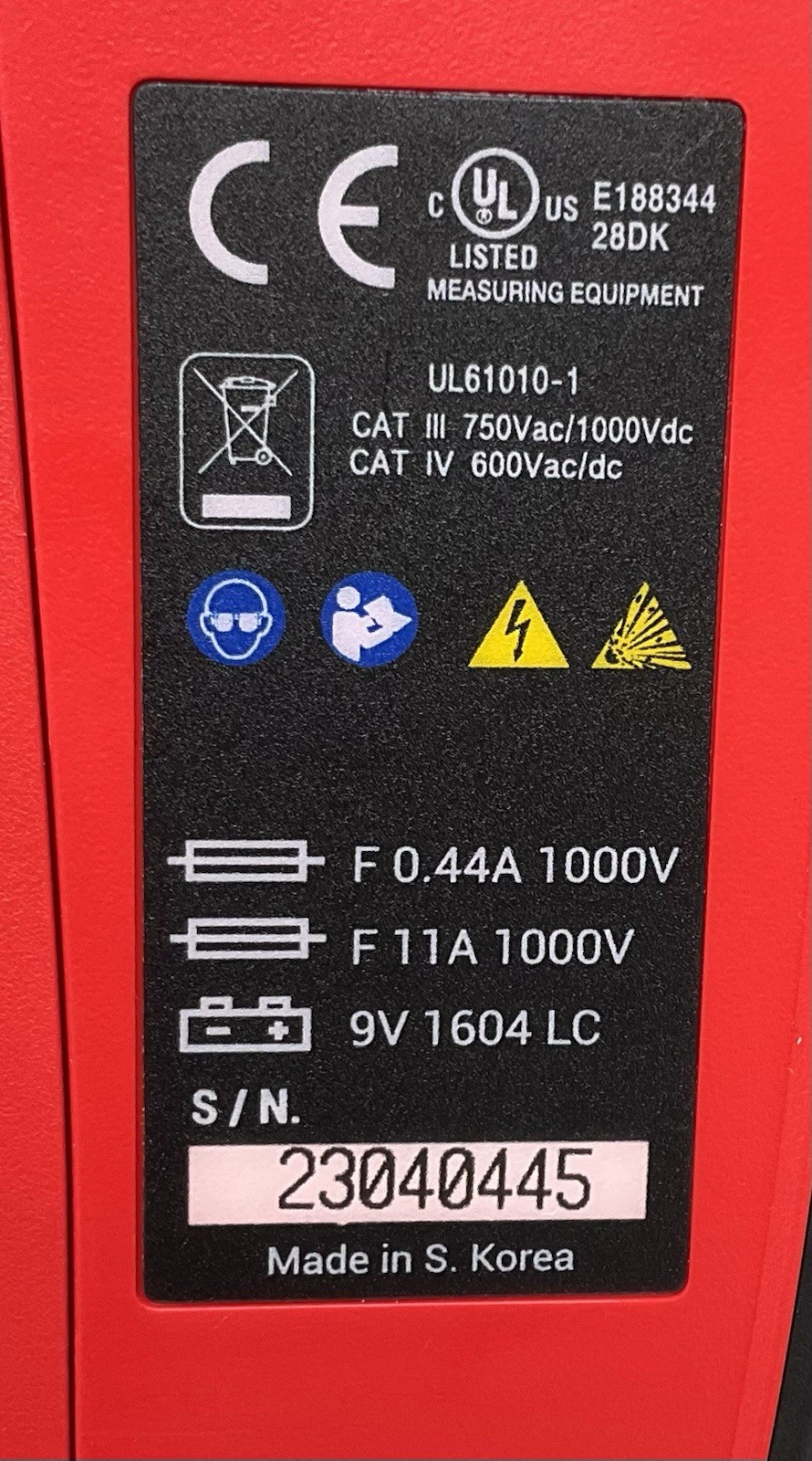 EEDM525F Snap-On Advanced Digital Multimeter W/ Leads NM TO MINT CONDITION