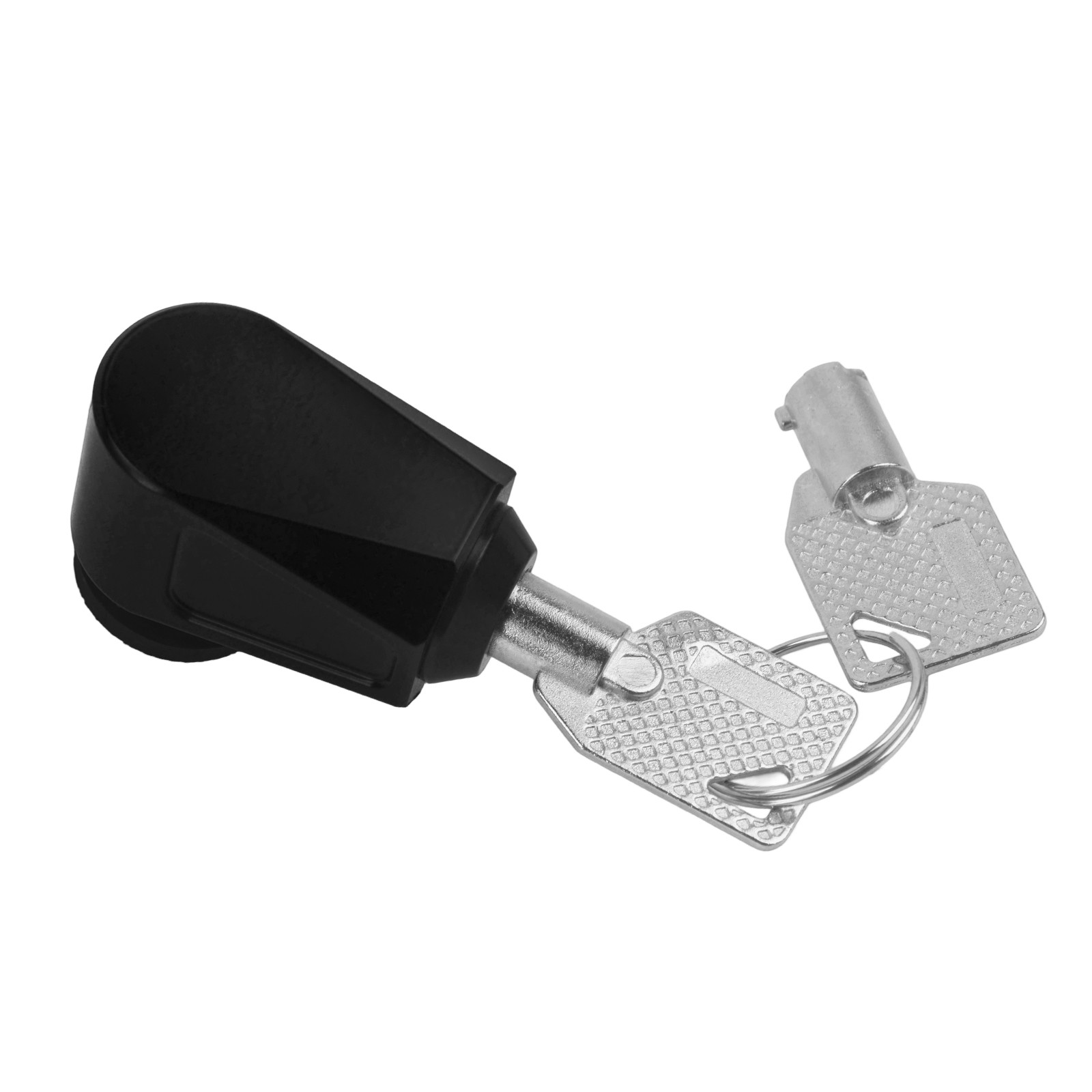 Black Seat Lock Push Pin 2 Keys Anti Theft Set For Harley Dyna Softail Touring