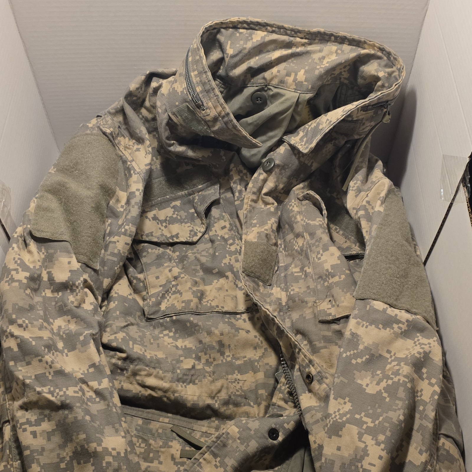 ACU Cold Weather Jacket Army Digital Pattern Large Long