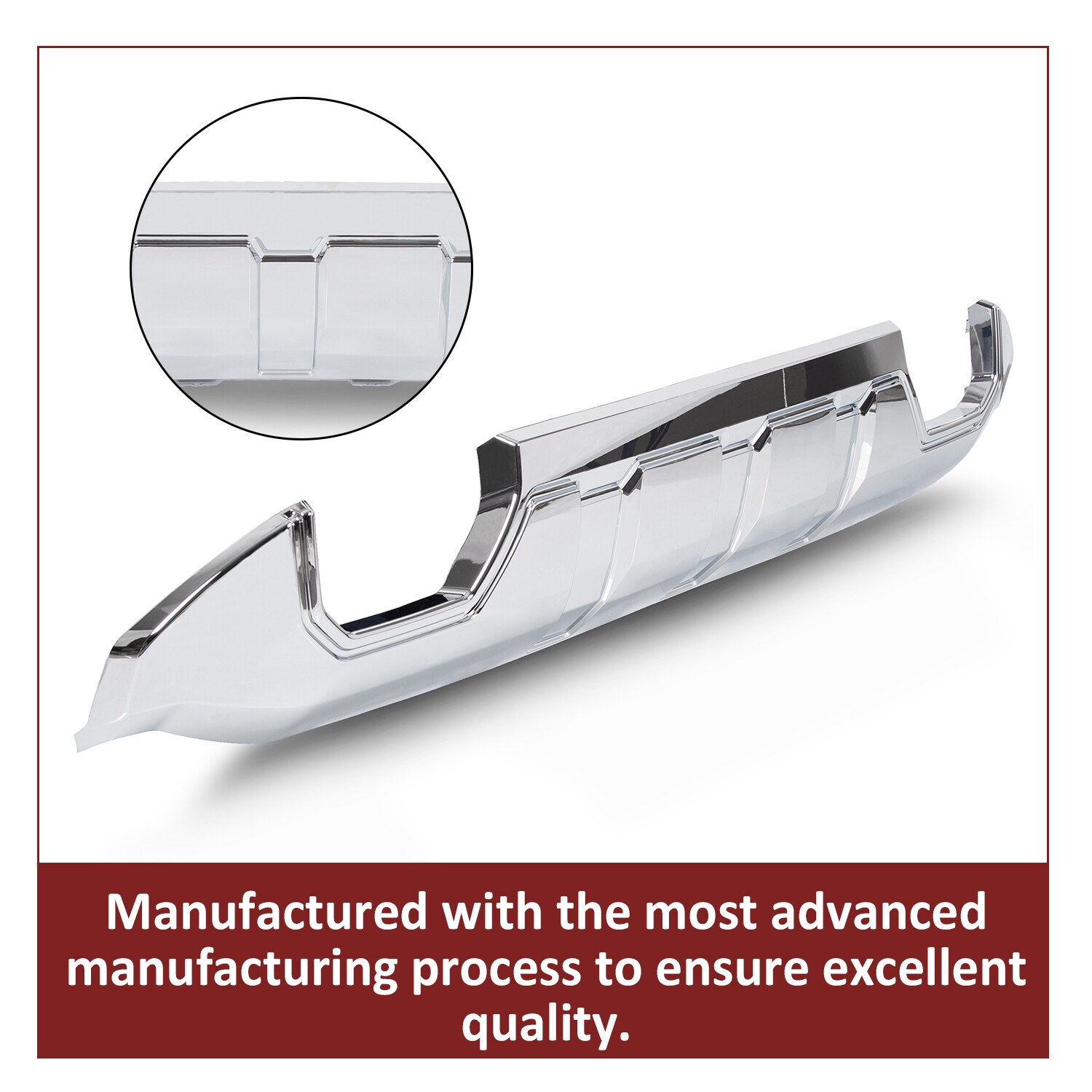 Fits 16-19 GMC Sierra 1500 Front Bumper Skid Plate Protective Armor Chrome