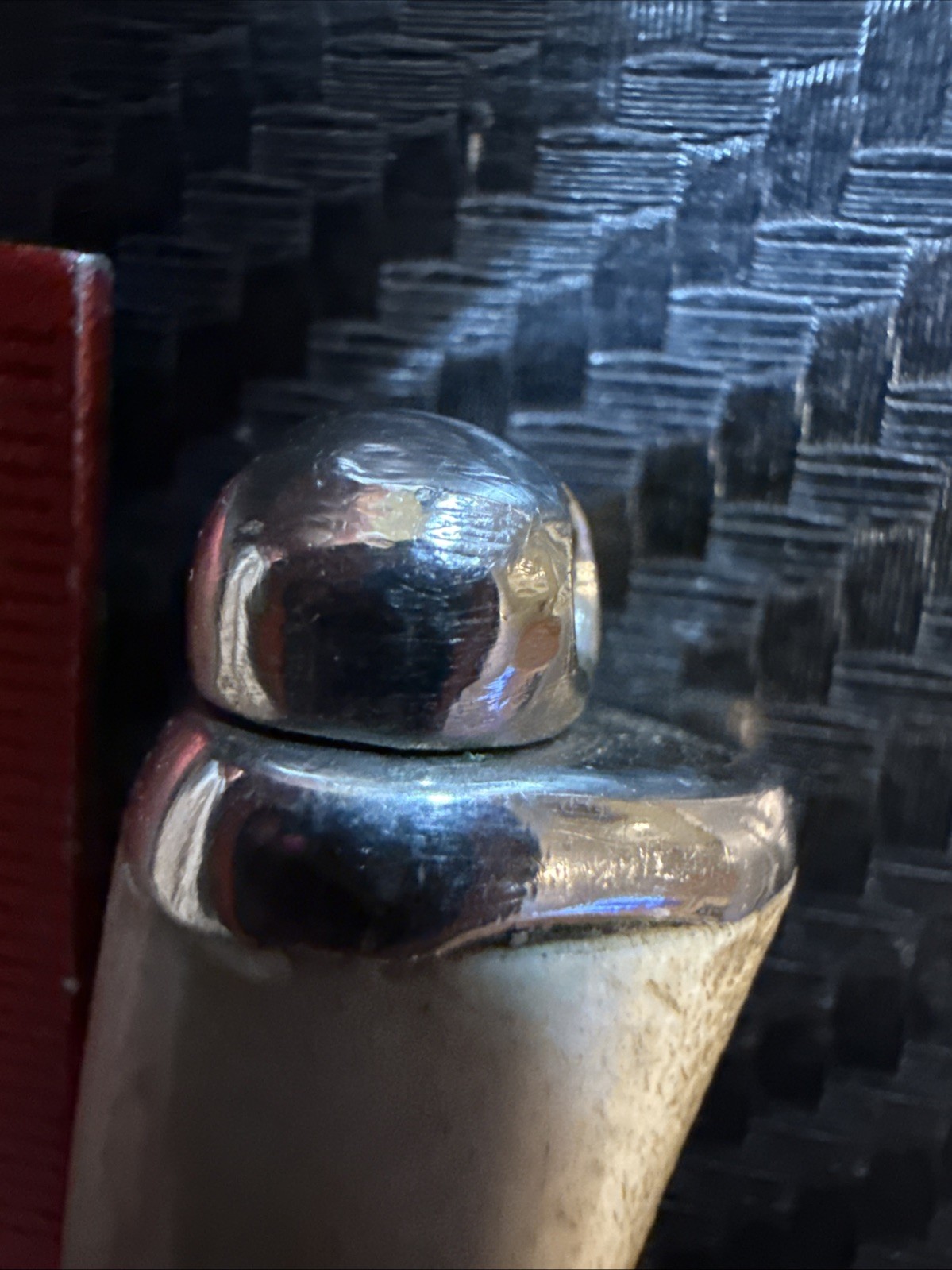 Vintage Stag Handle Straight Blade Knife Used with Free Shipping