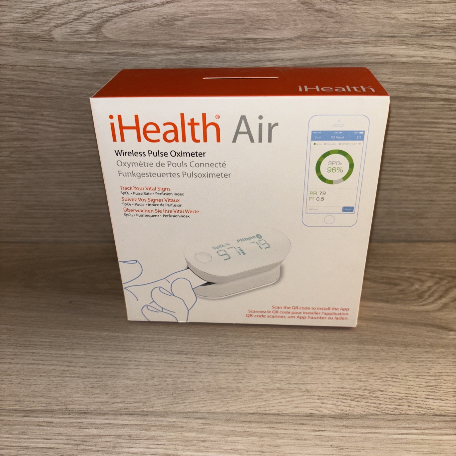 iHealth Air PO3M Wireless Fingertip Pulse Oximeter - New In Box - Multiple Avlbl