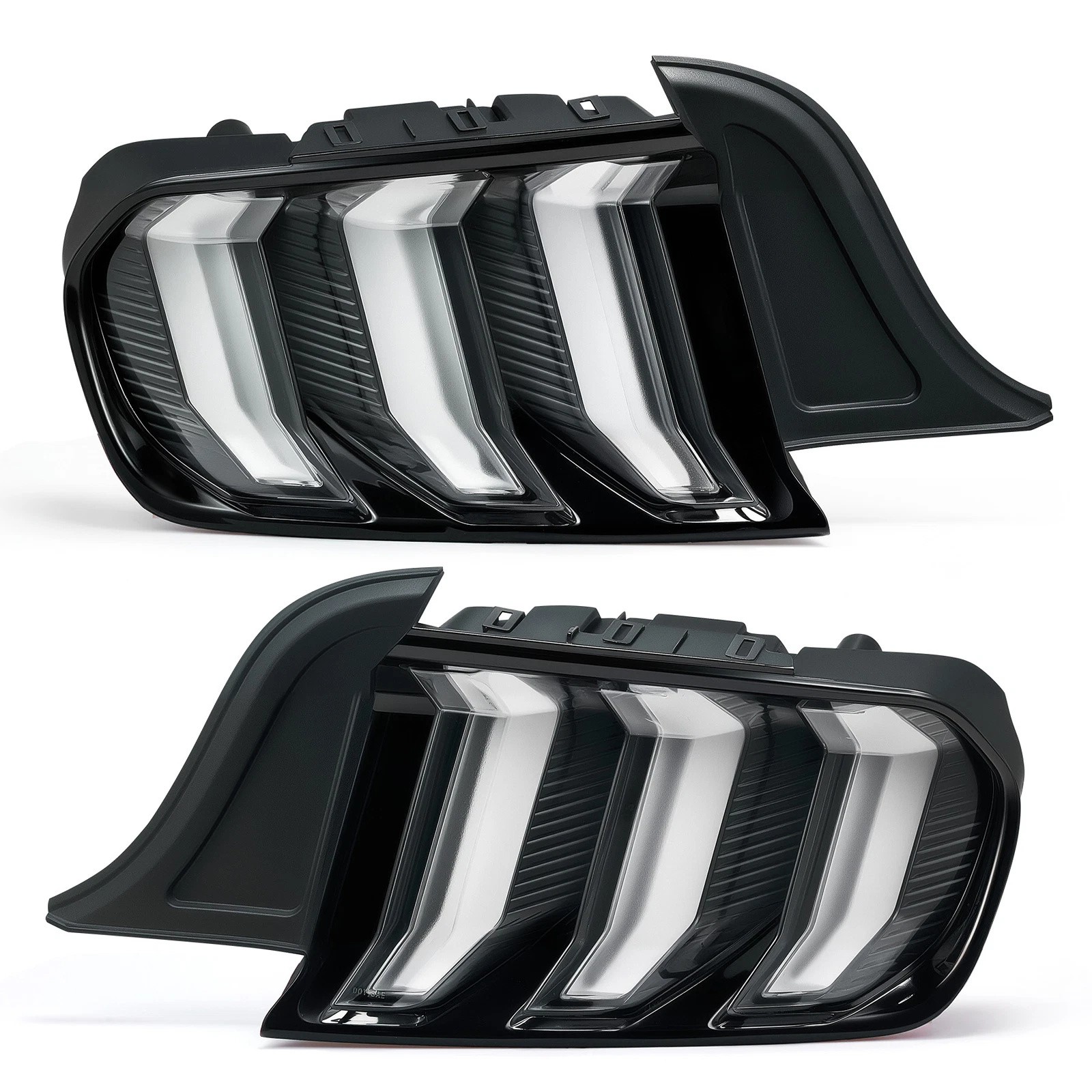 Set LED Tail lights For 2015-2022 Ford Mustang Euro Style w/ Sequential Signals