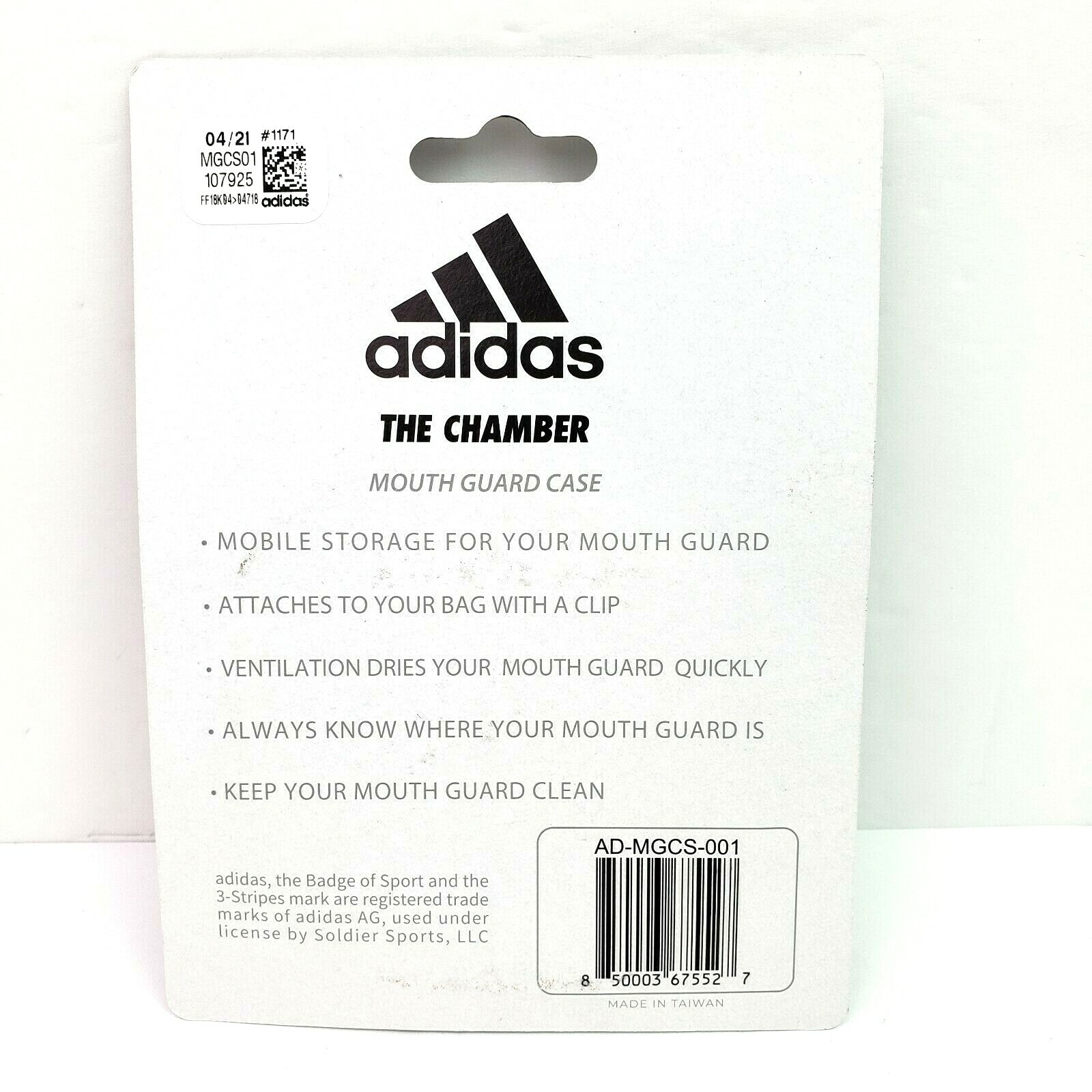 Adidas The Chamber Black Storage Mouth Guard Case