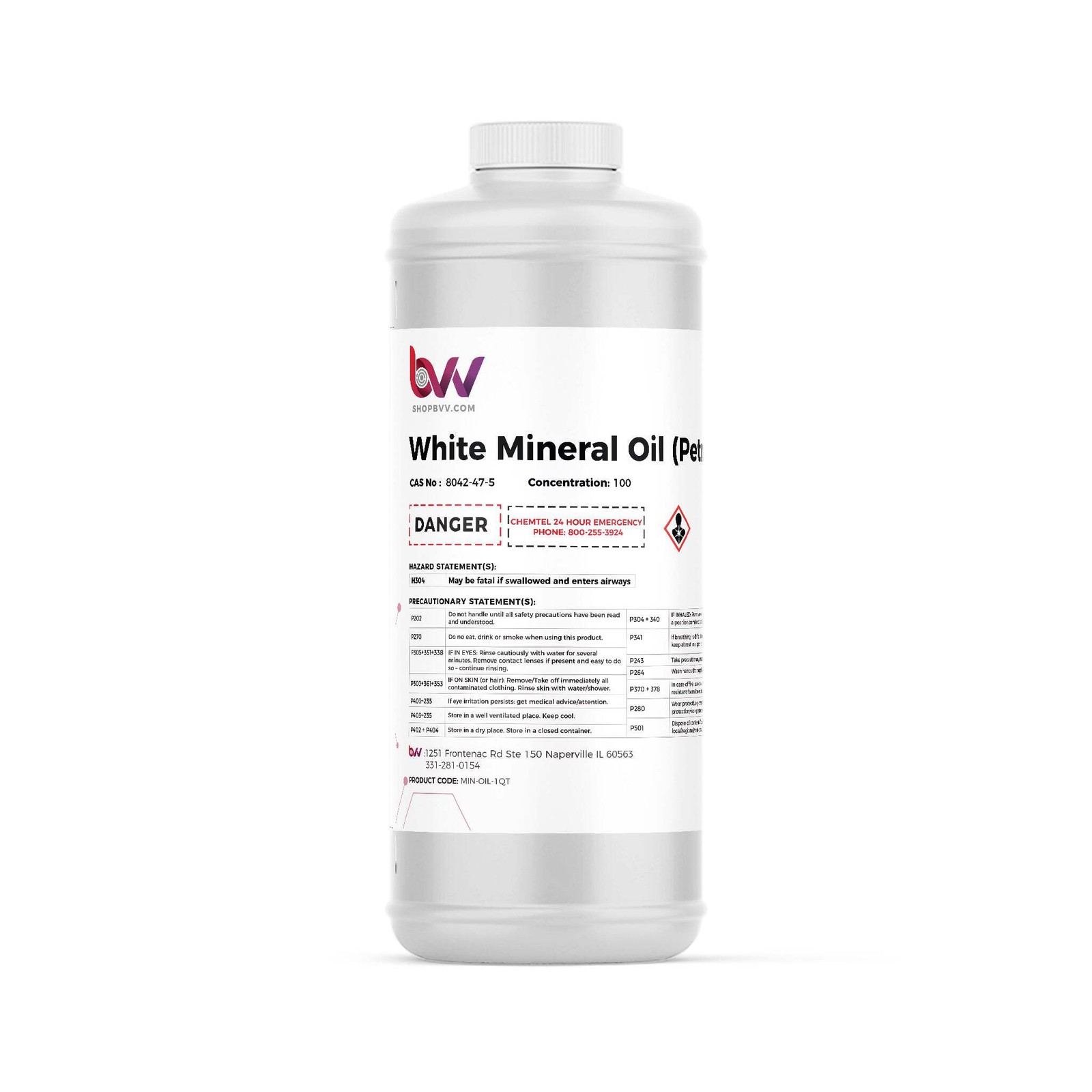 BVV Mineral Oil 7 White "Clear" (USP/NF Food Grade)