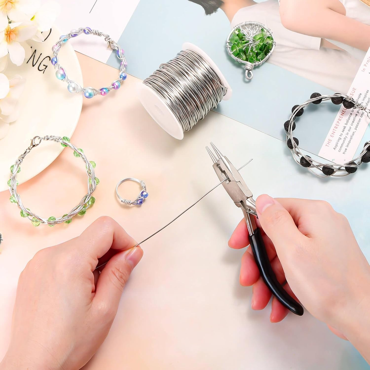 18 Gauge Stainless Steel Wire, 1Mm Bailing Wire for Jewelry Making and Crafts