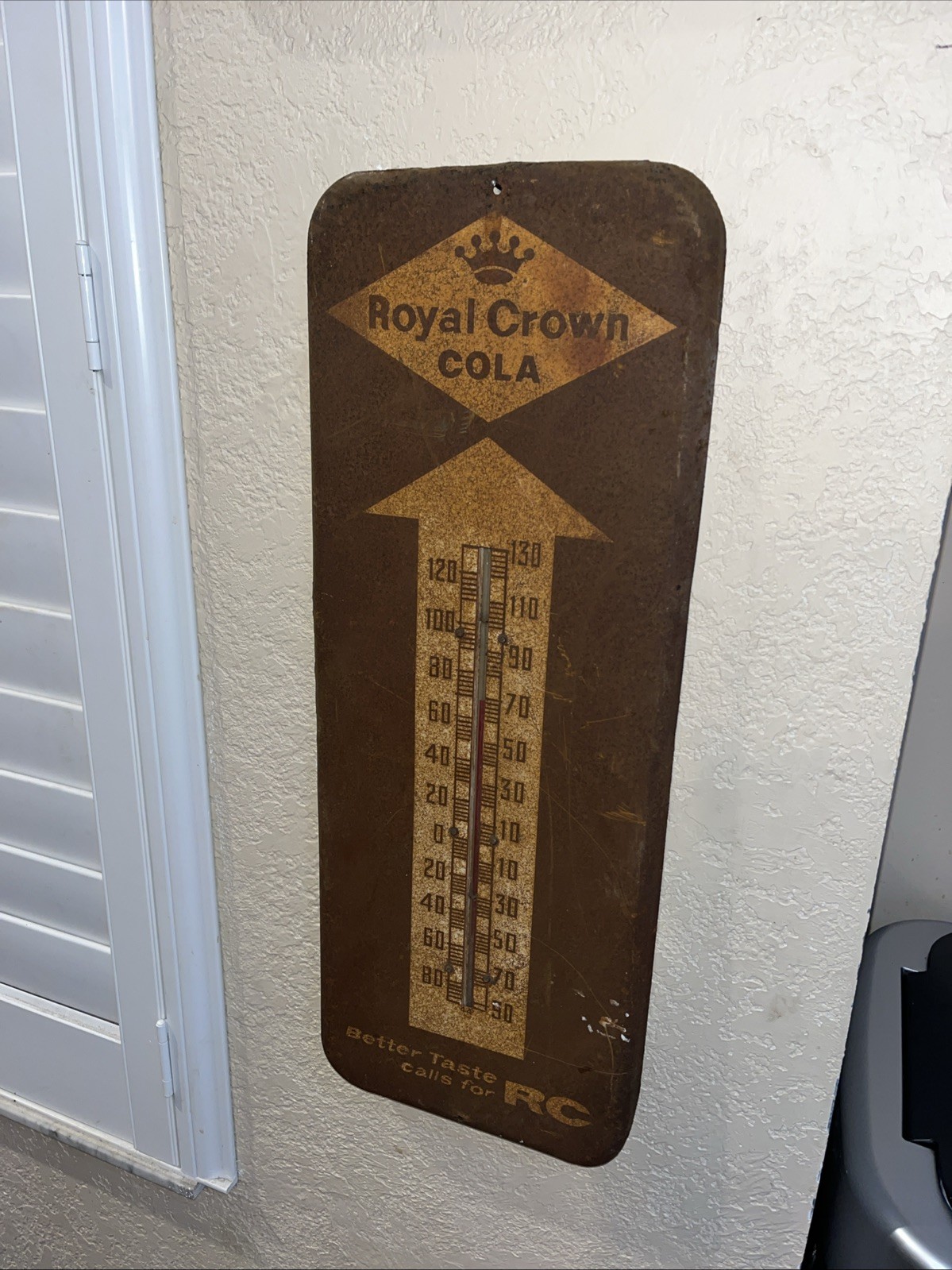 Vintage Royal Crown Cola “Better Taste Calls for RC”  Thermometer