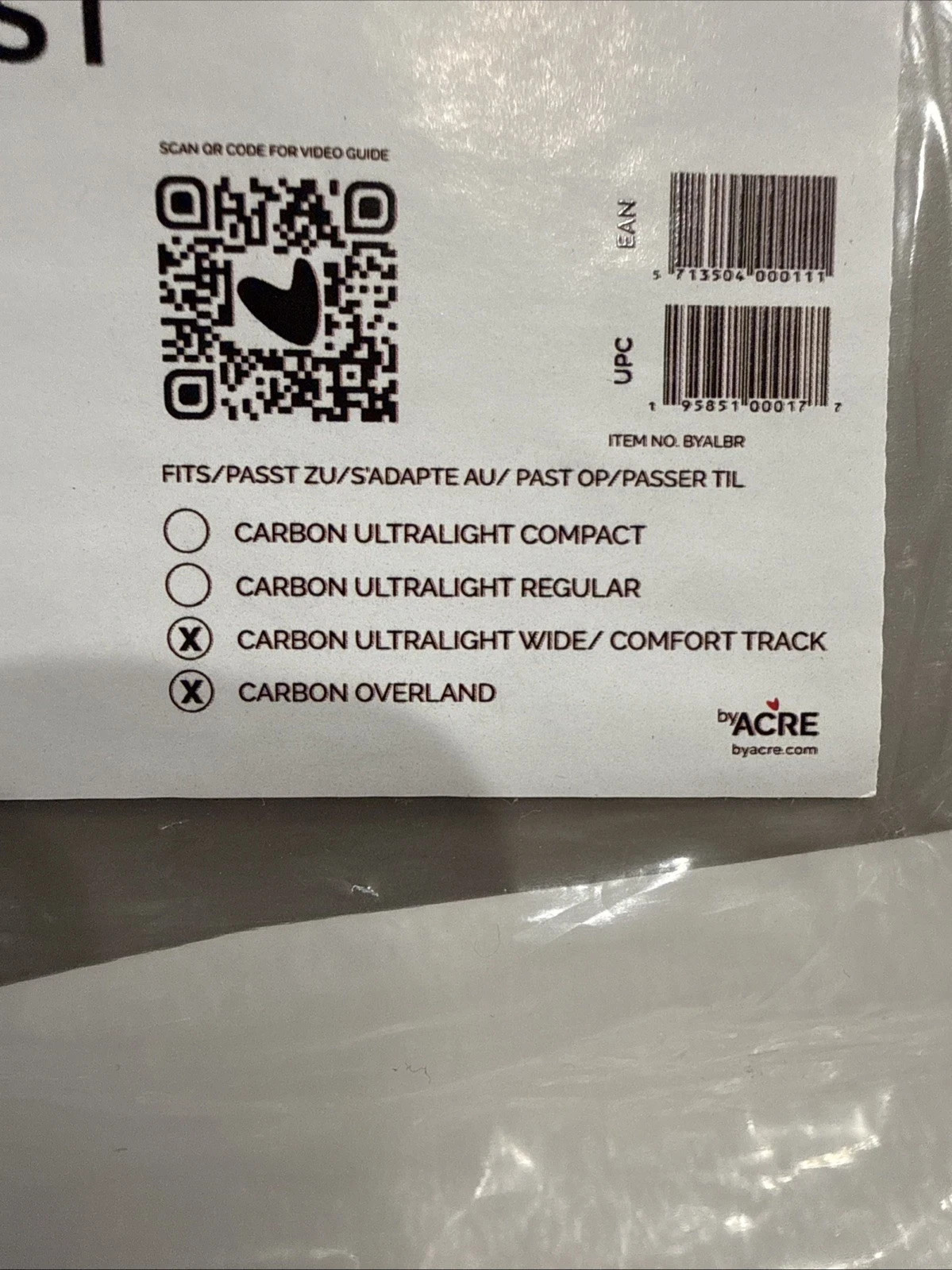 byACRE Carbon Ultralight Back Rest, Large, Sand - Fits Wide and Carbon Overland