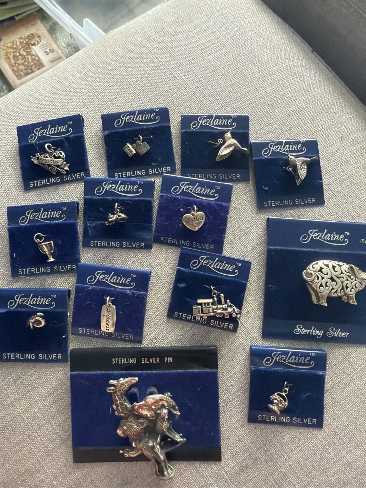 Jezlaine Sterling Silver Cherry Charm - Assorted Collection - Free Shipping!