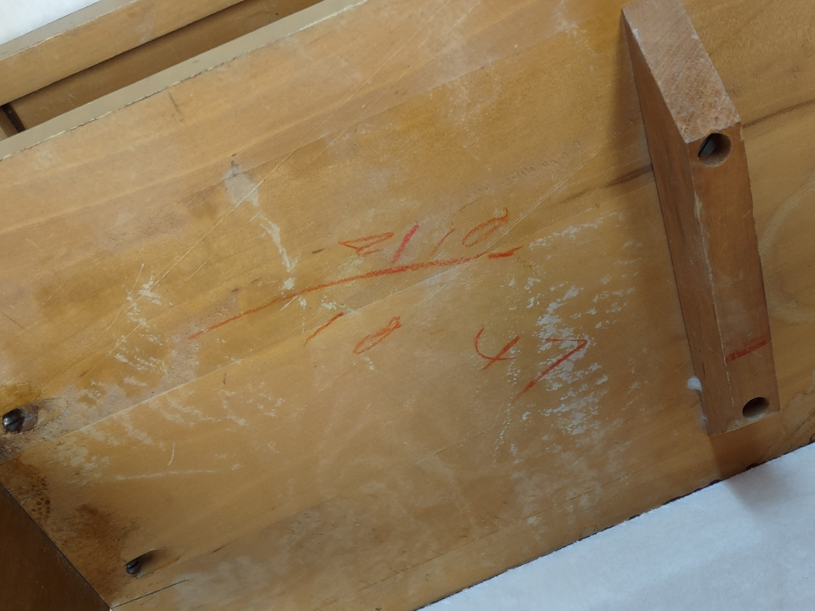 Gilbert Rohde Brown Saltman Style Art Deco Wood Table 1947? FOR RESTORATION