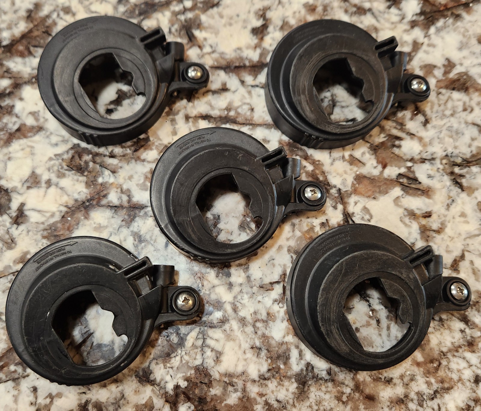 LOT of 5 USED Scott AV3000 Mask Voice Amplifier Mounting BRACKETS SCBA