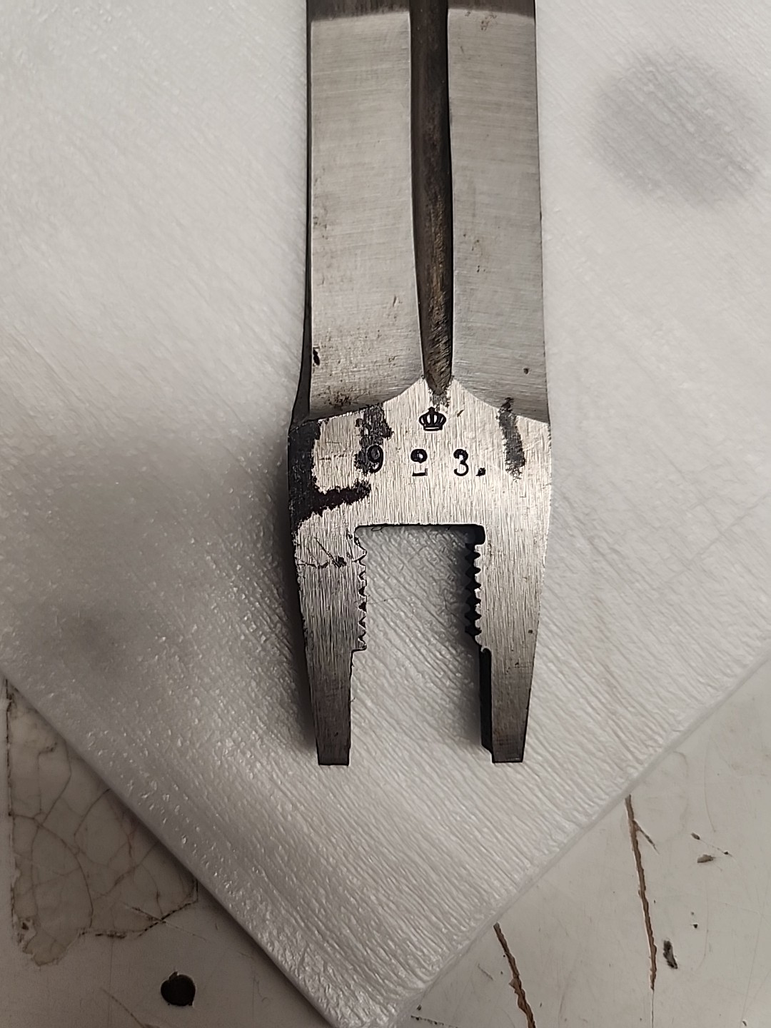 Vintage M/1896 Swedish Steel Mauser Bayonet Blade Only EJ AB Anchor Crown