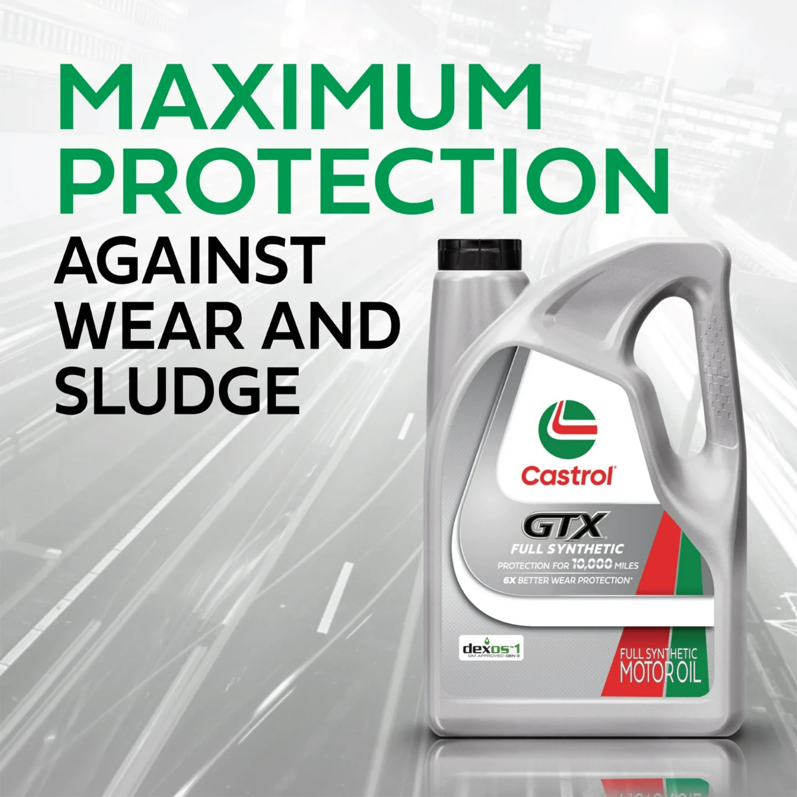 Castrol GTX 0W-20 Full Synthetic Motor Oil 5 Quarts Sludge Protection