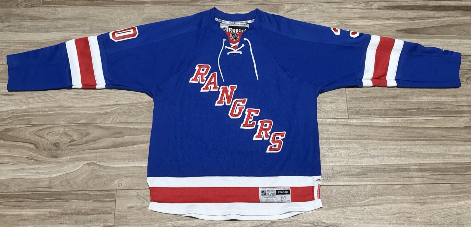 Size M - New York Rangers Henrik Lundqvist Reebok Replica Jersey Blue