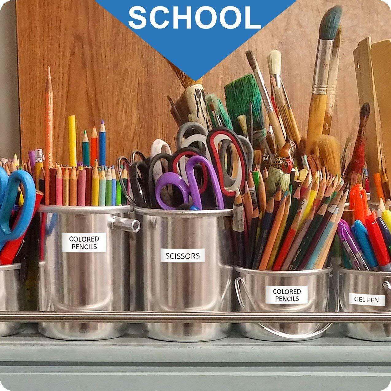 5PK Dymo Letratag Refill 91331 White Plastic 12mm Label Tape 1/2" LT-100H