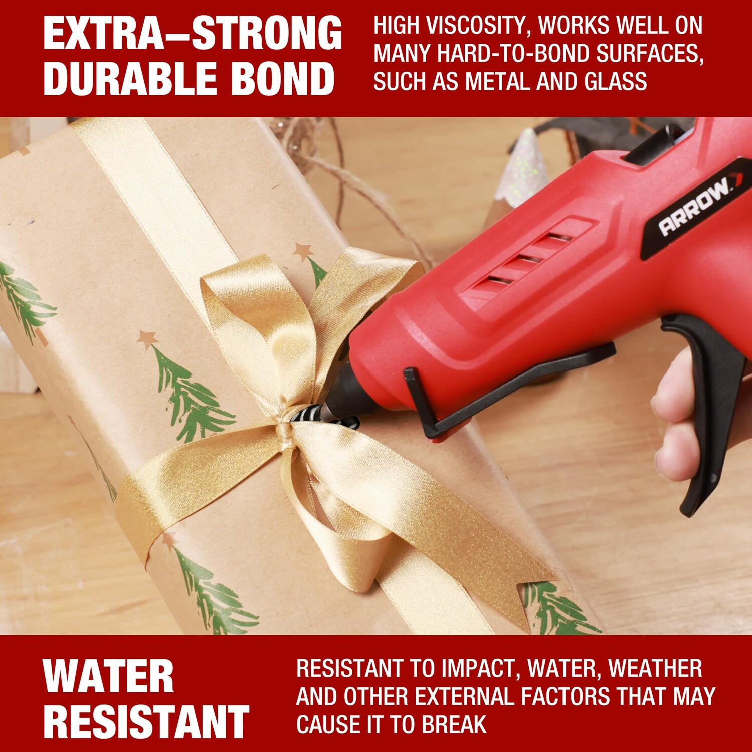 Arrow 200PC Full Size Hot Glue Stick Black Glue Gun Stick 4"x1/2" Hot Melt Stick