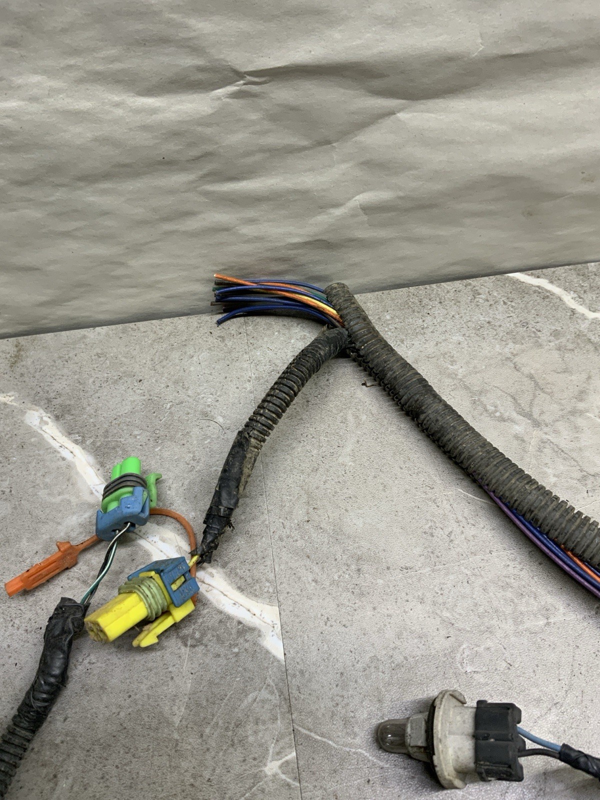 99-02 Chevy Silverado Front Headlight Wiring Harness OEM Cut Pigtails Repair